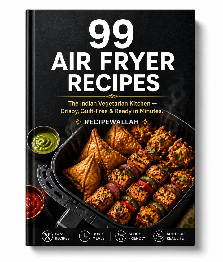 RecipeWallah Facebook ad: 99 Air Fryer Recipes | Only ₹199