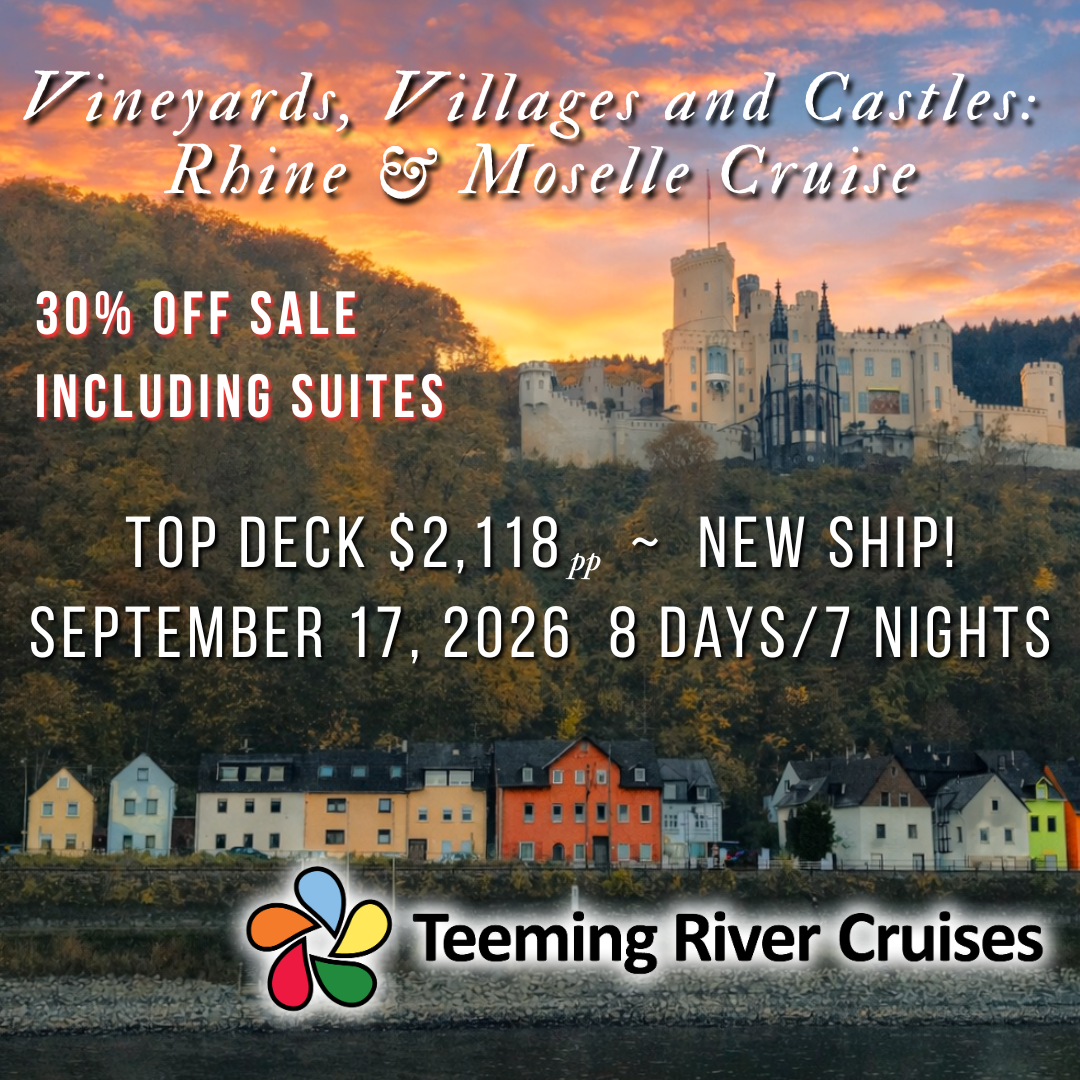 Teeming River Cruises Facebook ad: Teeming River Cruises | Luxury European River Cruises