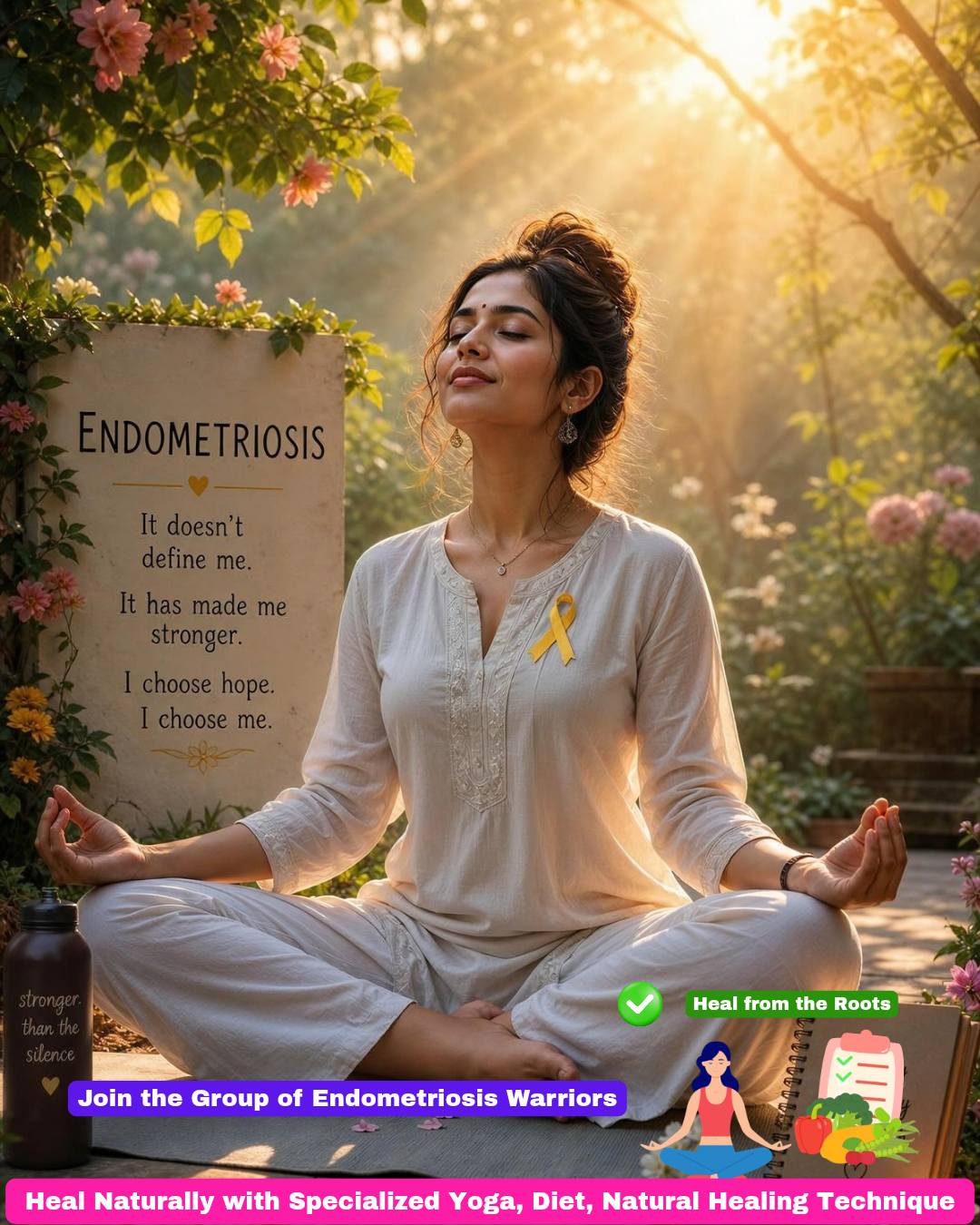 Yoga Heals Facebook ad