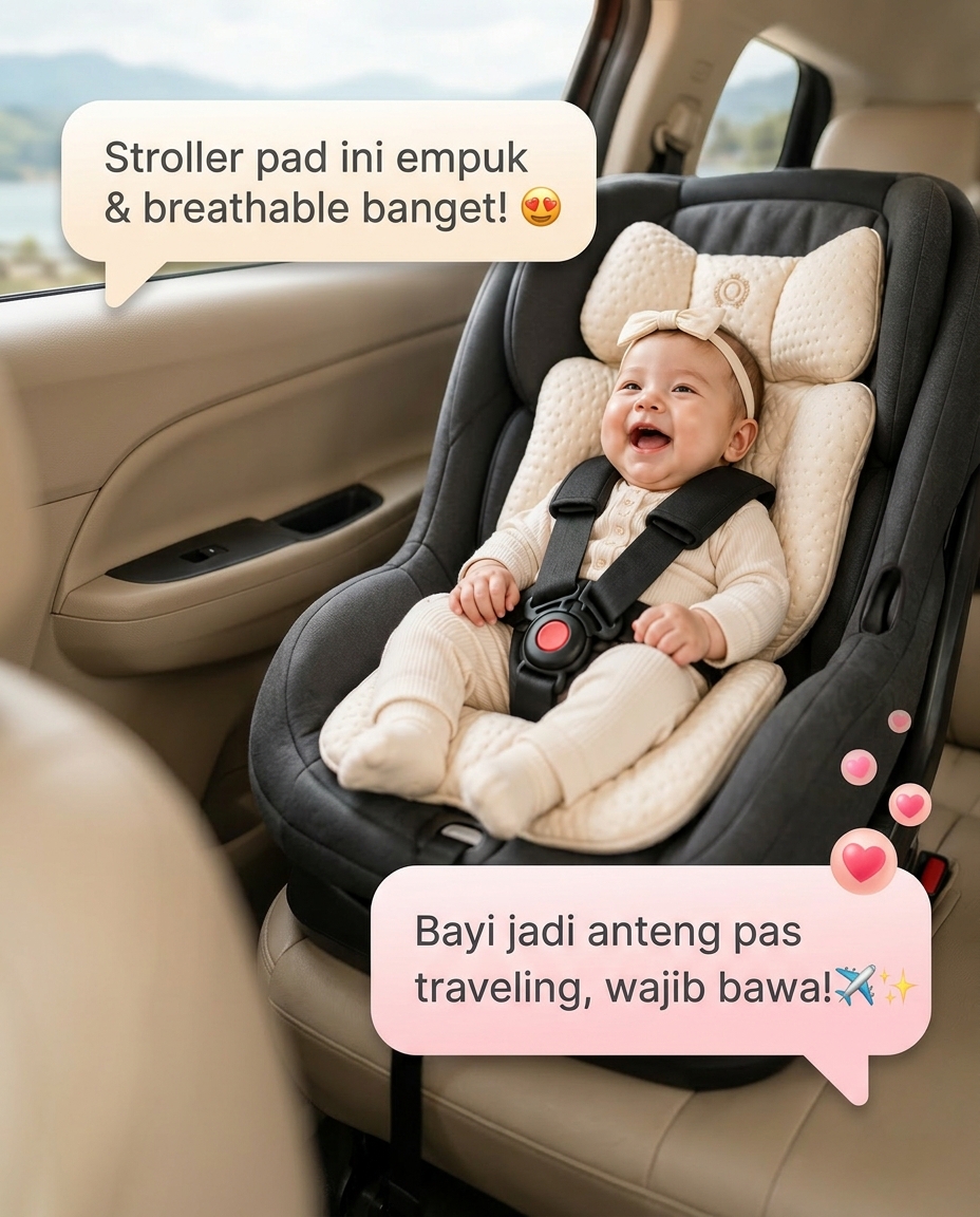 Quokka Baby Indonesia Facebook ad: Bayi Anti Gerah di Stroller