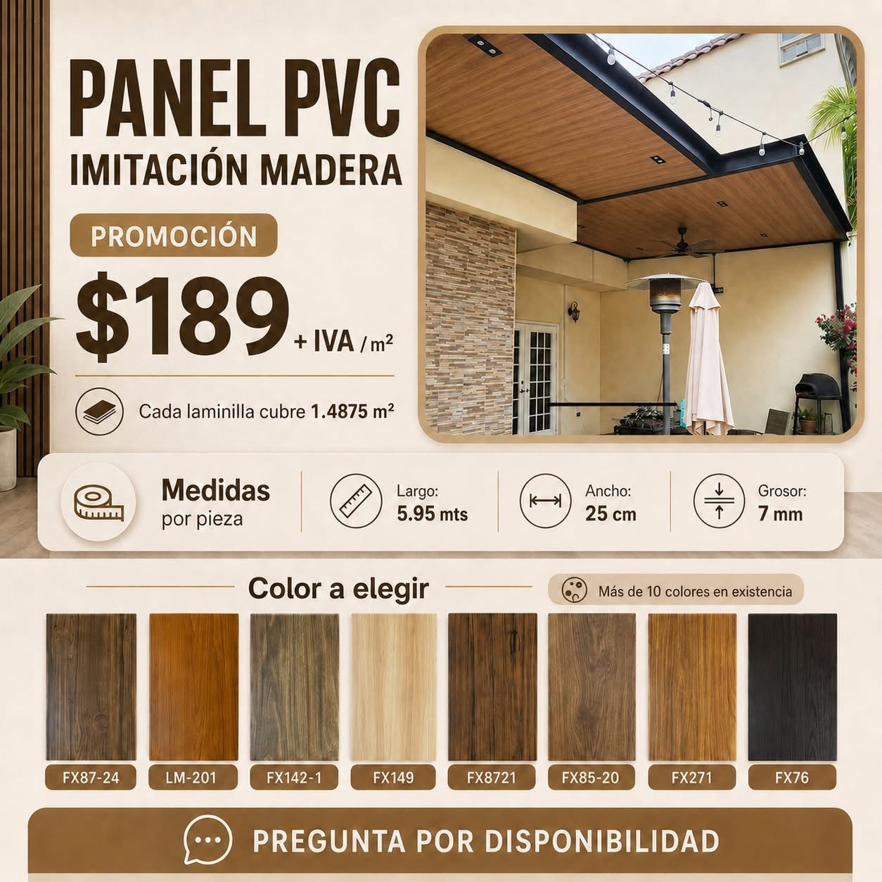 Panelmot PVC Facebook ad: Chatea con nosotros