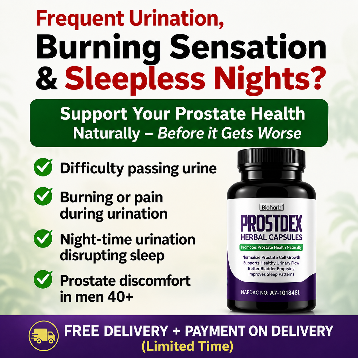 Prostdex Herbal Capsules/ Bioharb Facebook ad