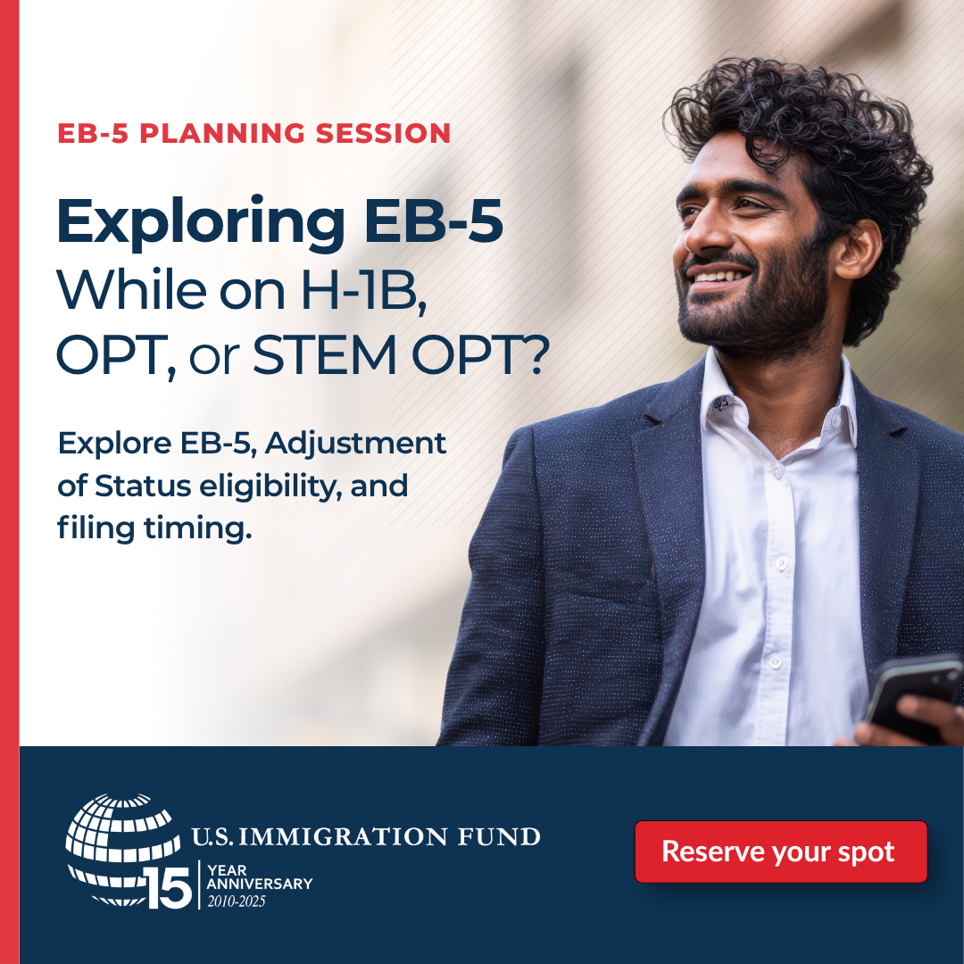 U.S. Immigration Fund Facebook ad: Fill the Form For A Complementary EB5 Consultation