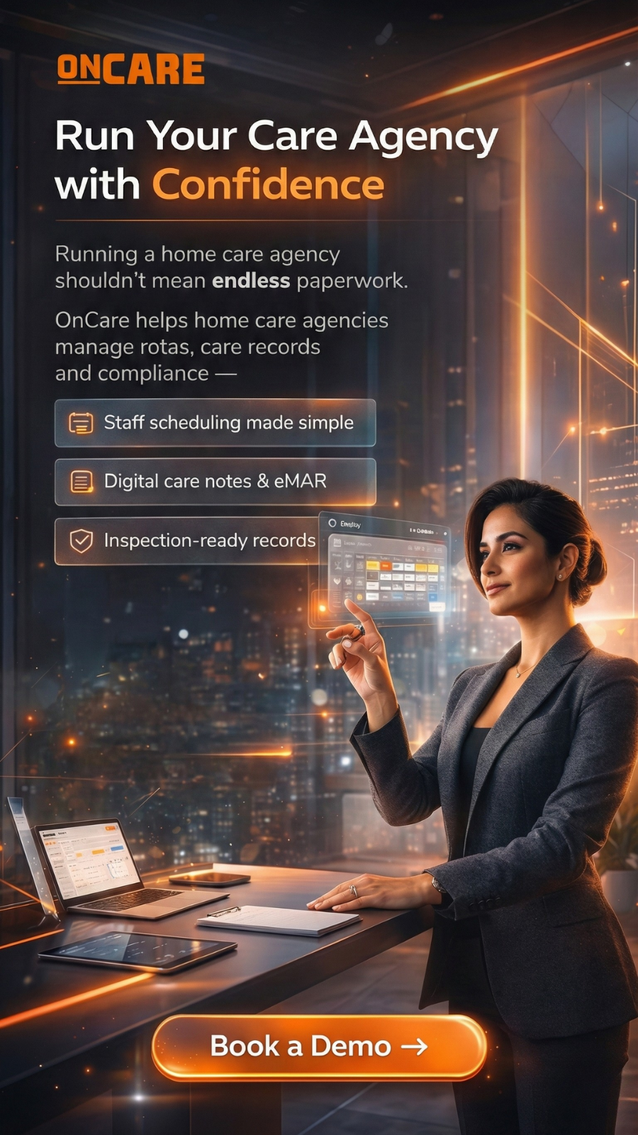 OnCare Facebook ad from Feb 10, 2026