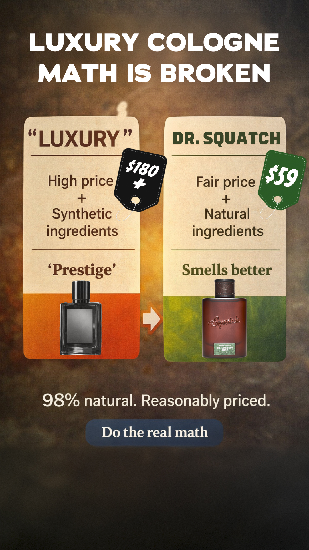 Dr. Squatch Facebook ad