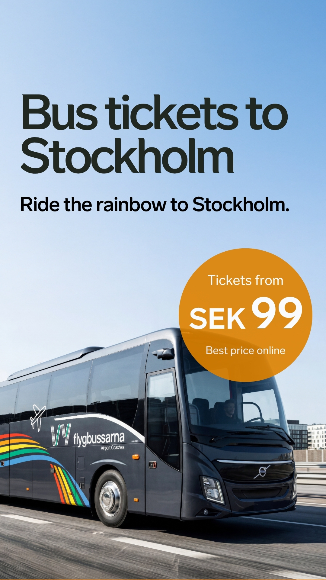 Vy flygbussarna Facebook ad