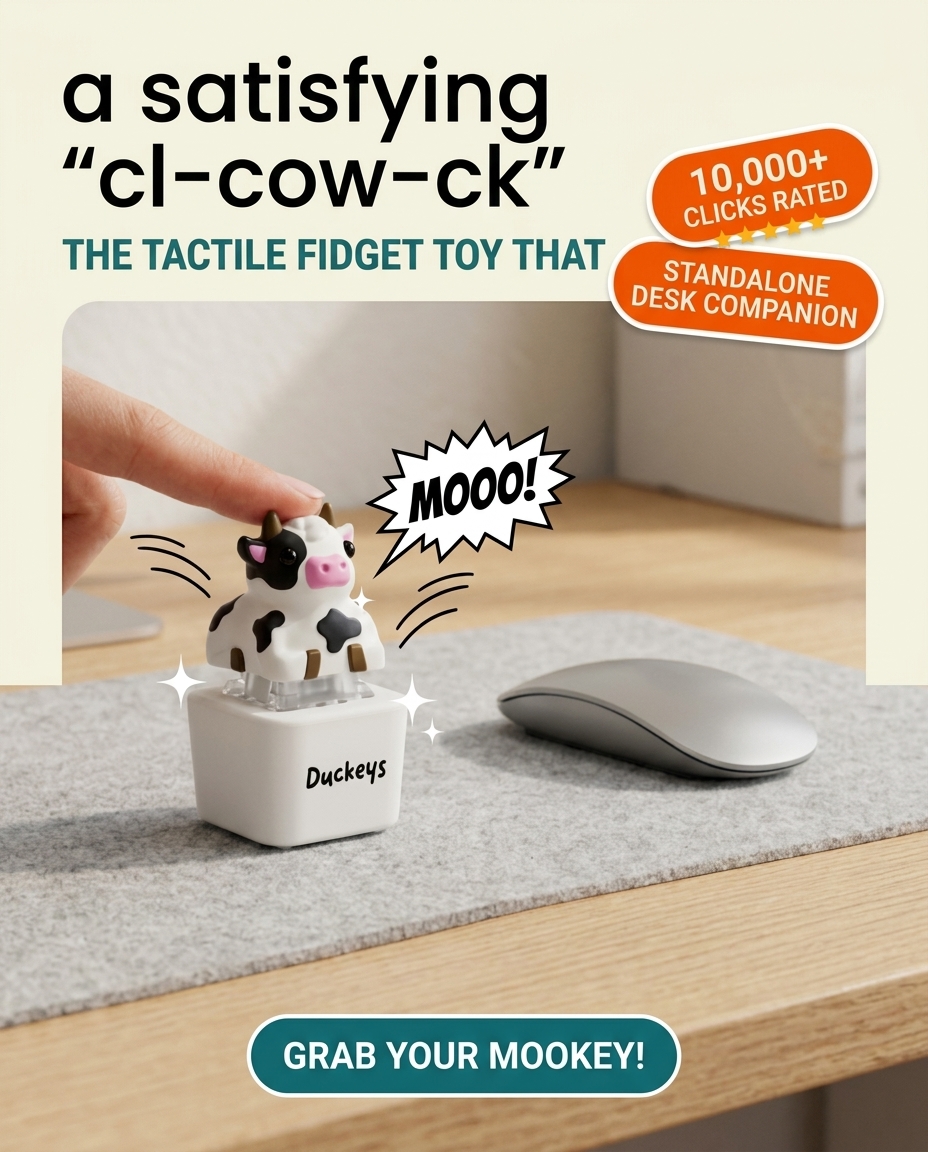 Duckeys Facebook ad: Click Away Meeting Fatigue