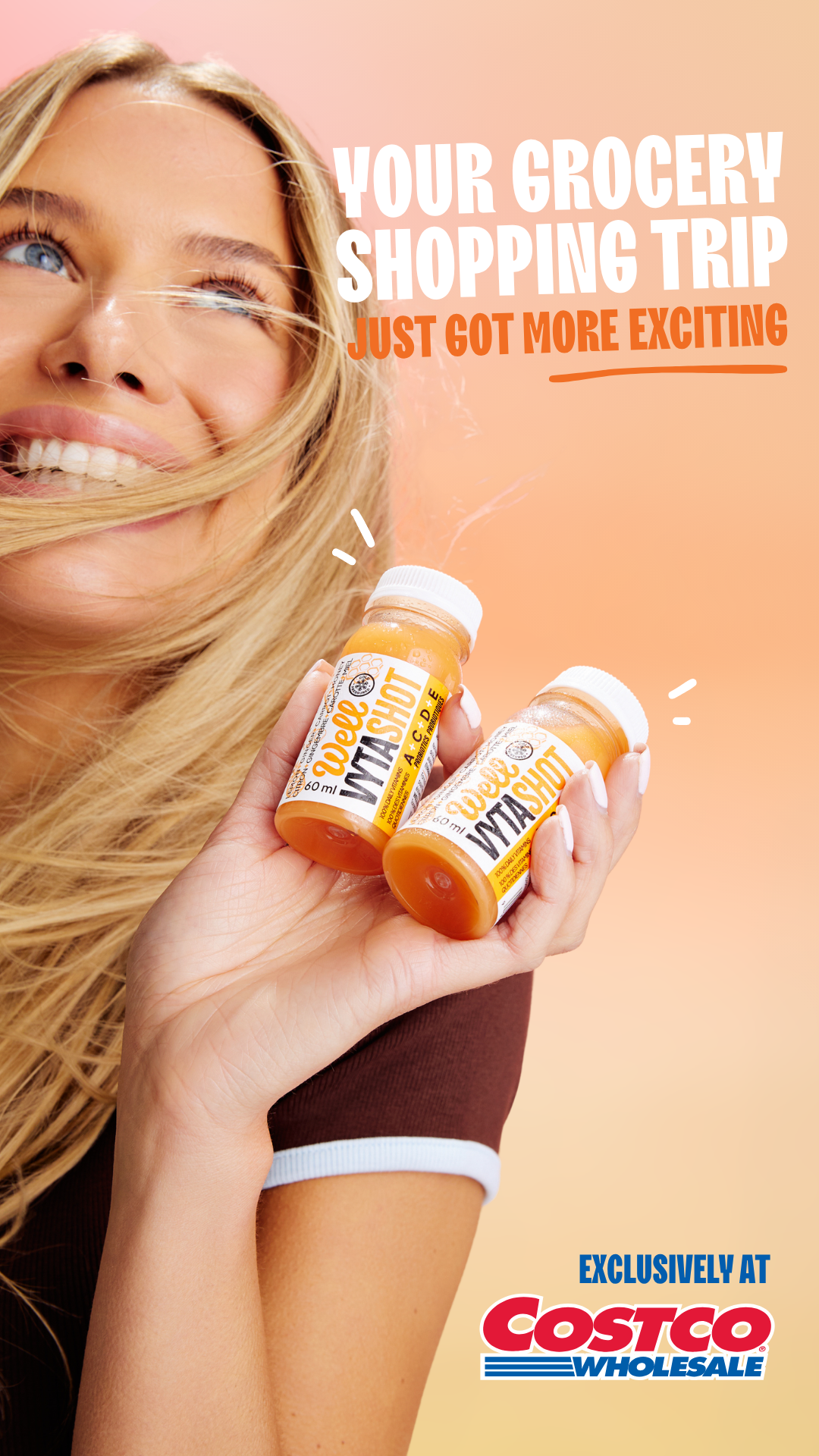 Well Juices Facebook ad: Your shopping trip just got more exciting