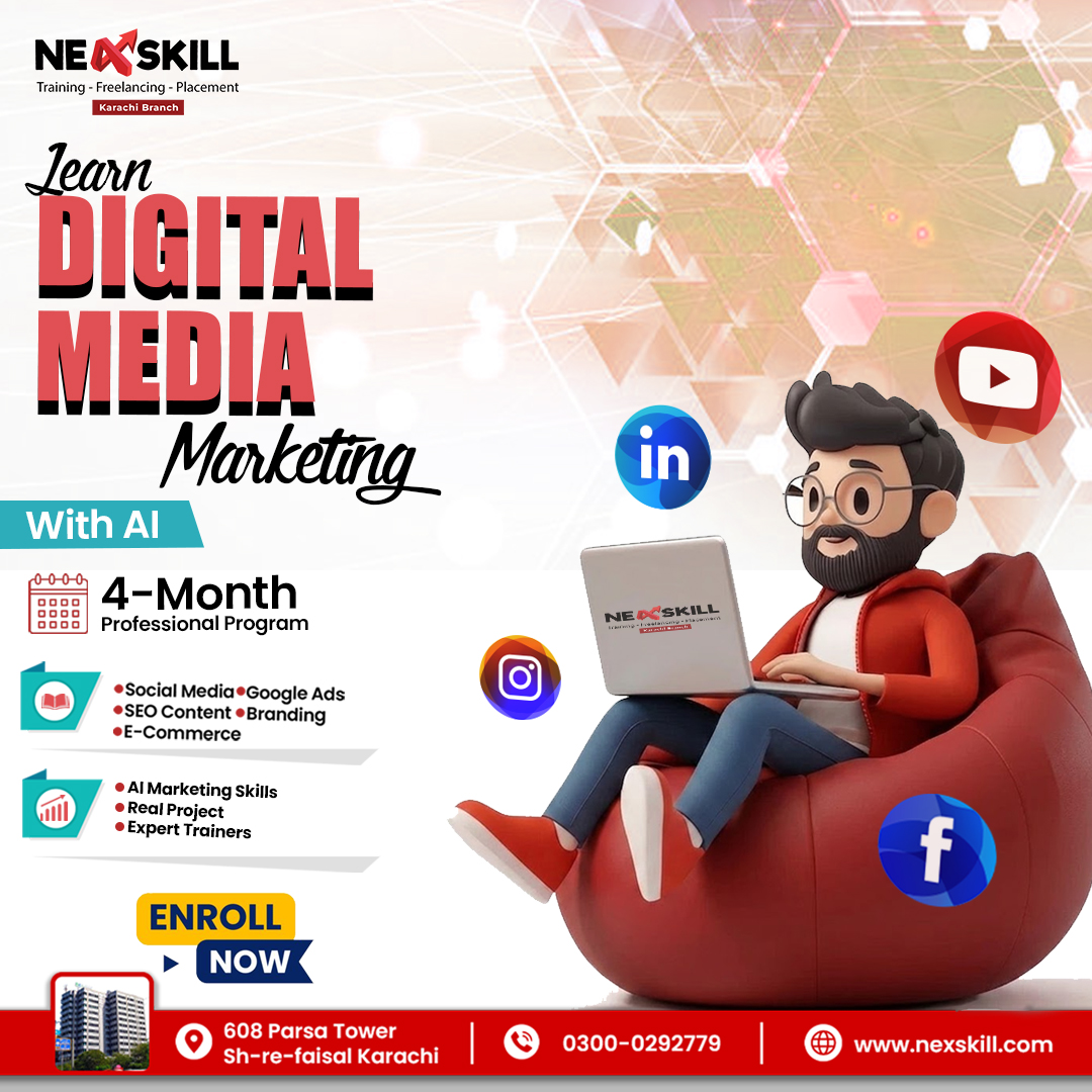 Nexskill Karachi Facebook ad: AI Powered Marketing - Join Nexskill