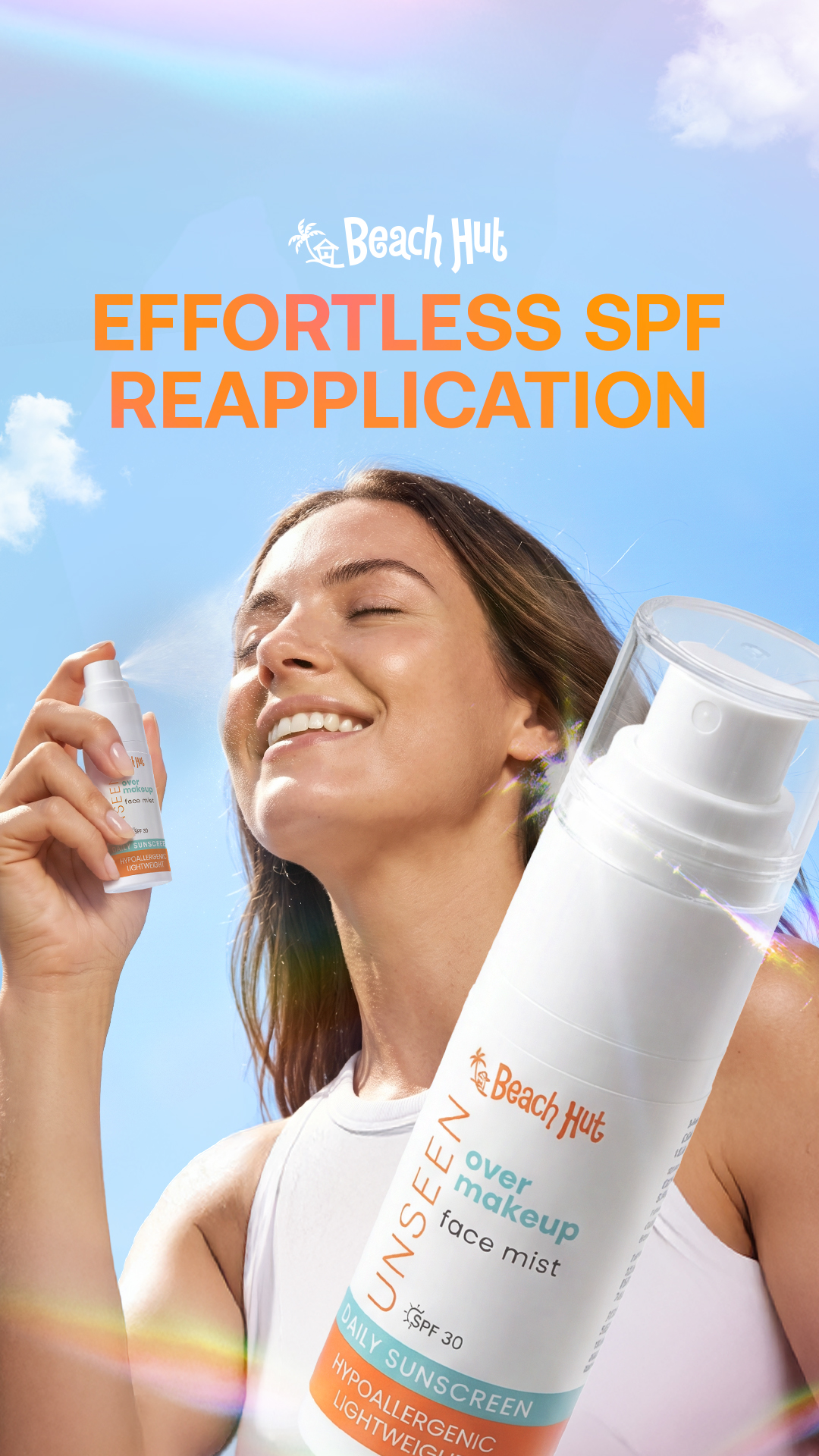 Beach Hut Sunblock Facebook ad