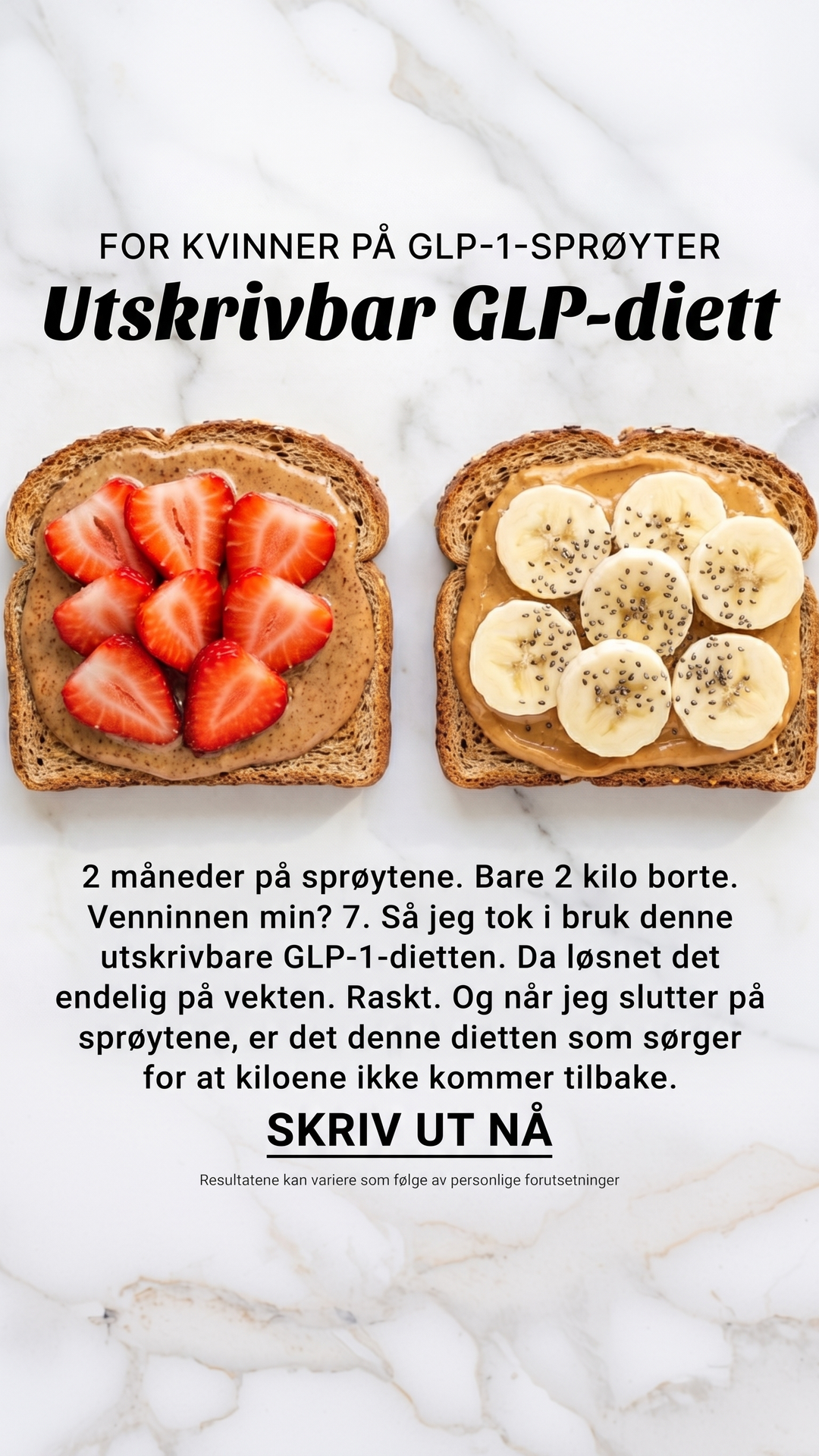 Eat Smart Every Day Facebook ad: Det tar bare 2 uker å merke forskjell