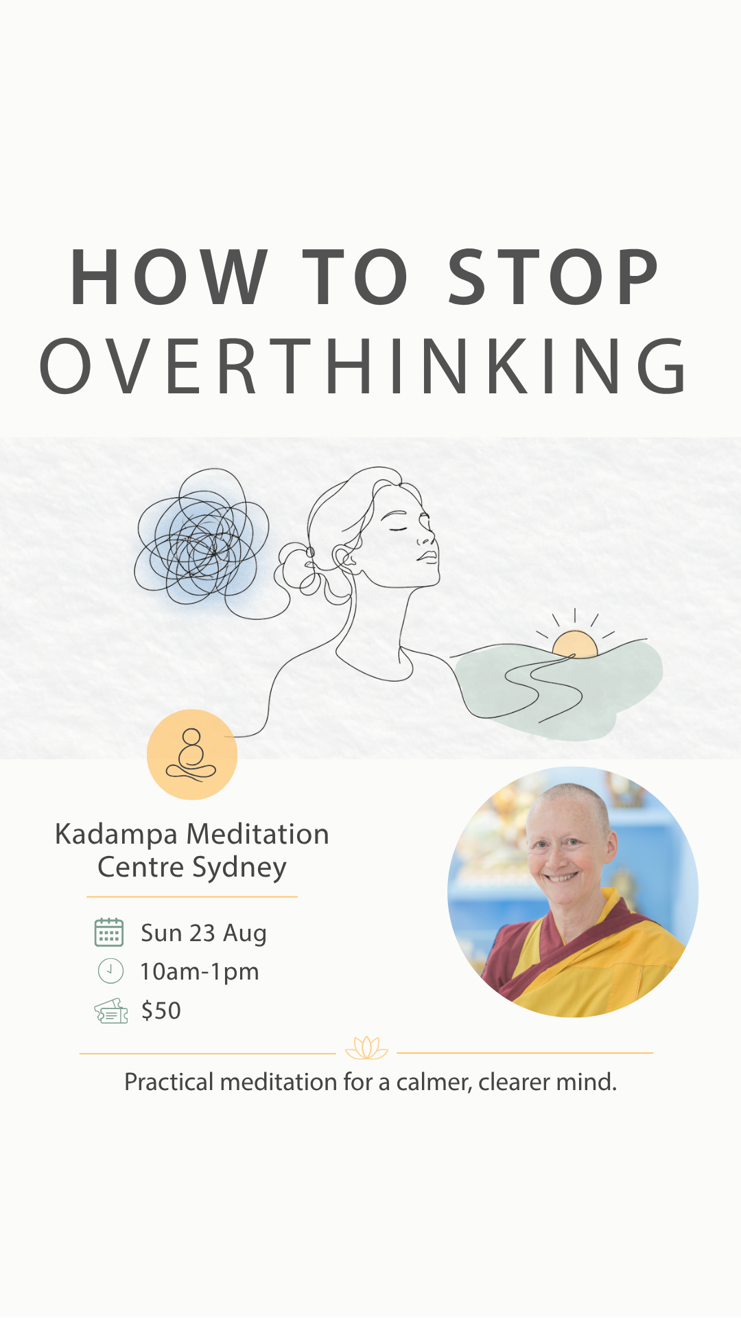 Meditate in Sydney Facebook ad