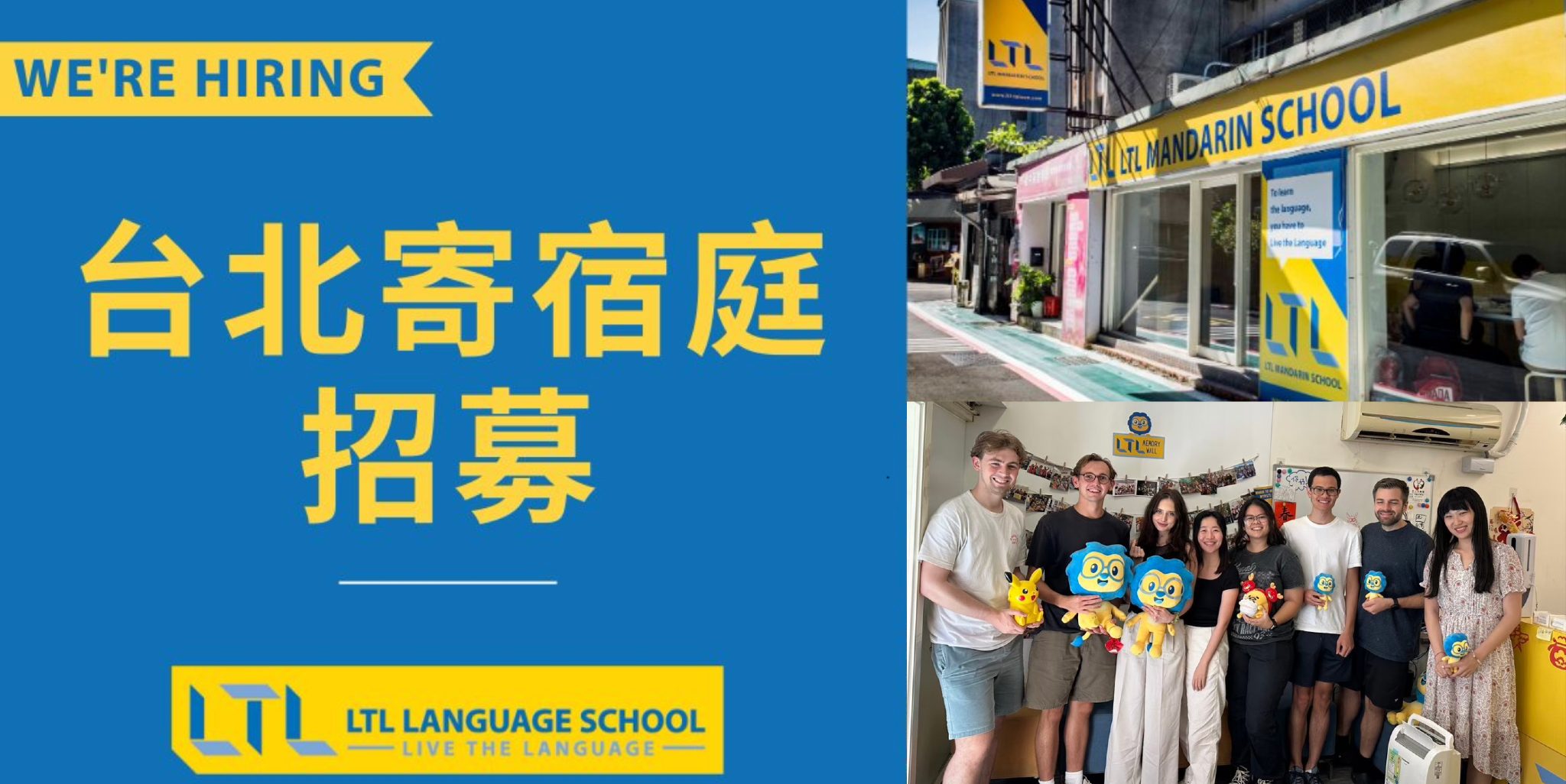 LTL Language School Facebook ad: Learn Chinese, Japanese, and Korean