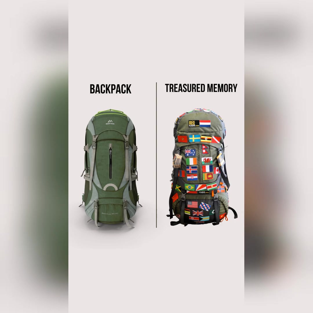 BACKPACKFLAGS.COM Facebook ad: Flag patches
