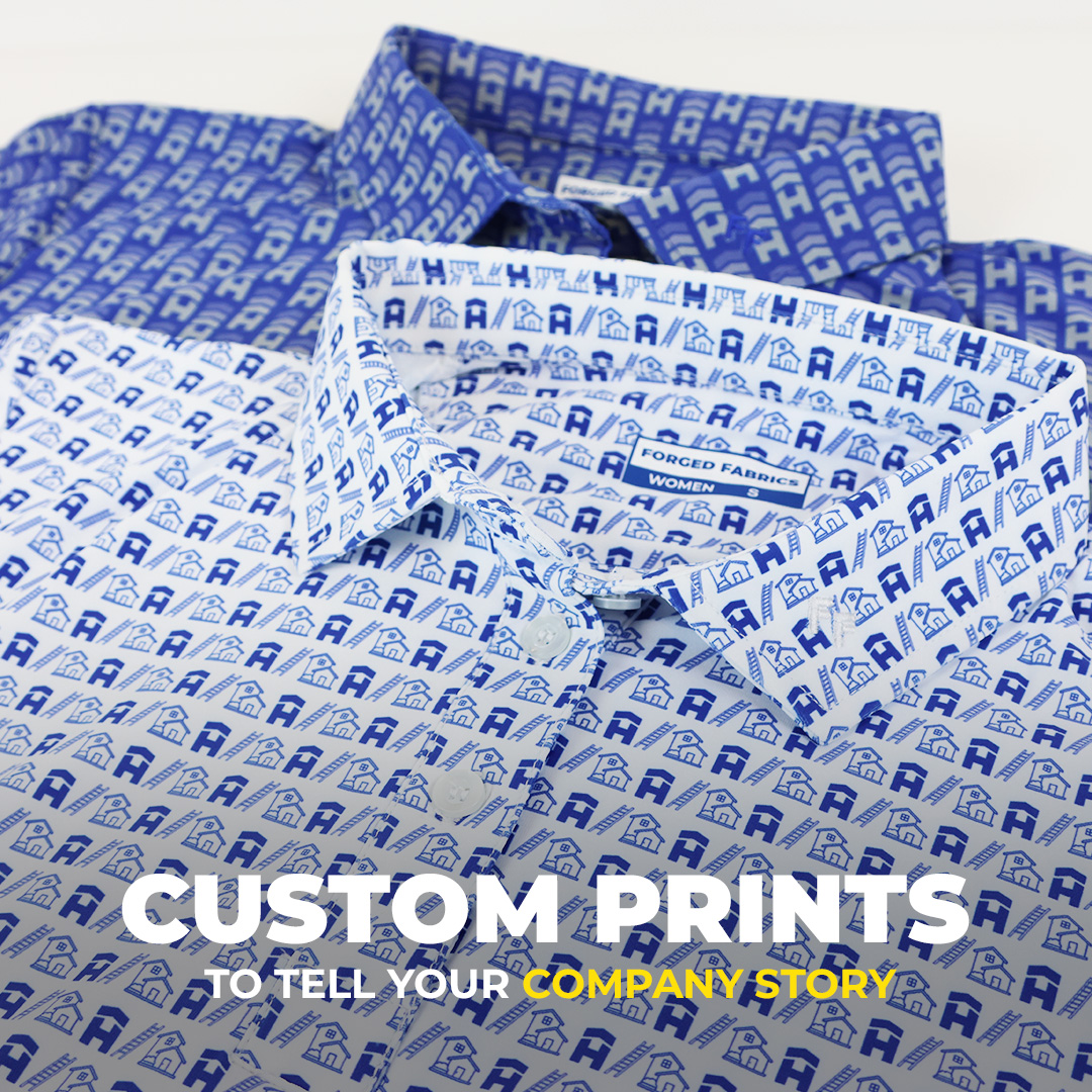 Forged Fabrics Facebook ad: STAND OUT AT TRADE SHOWS