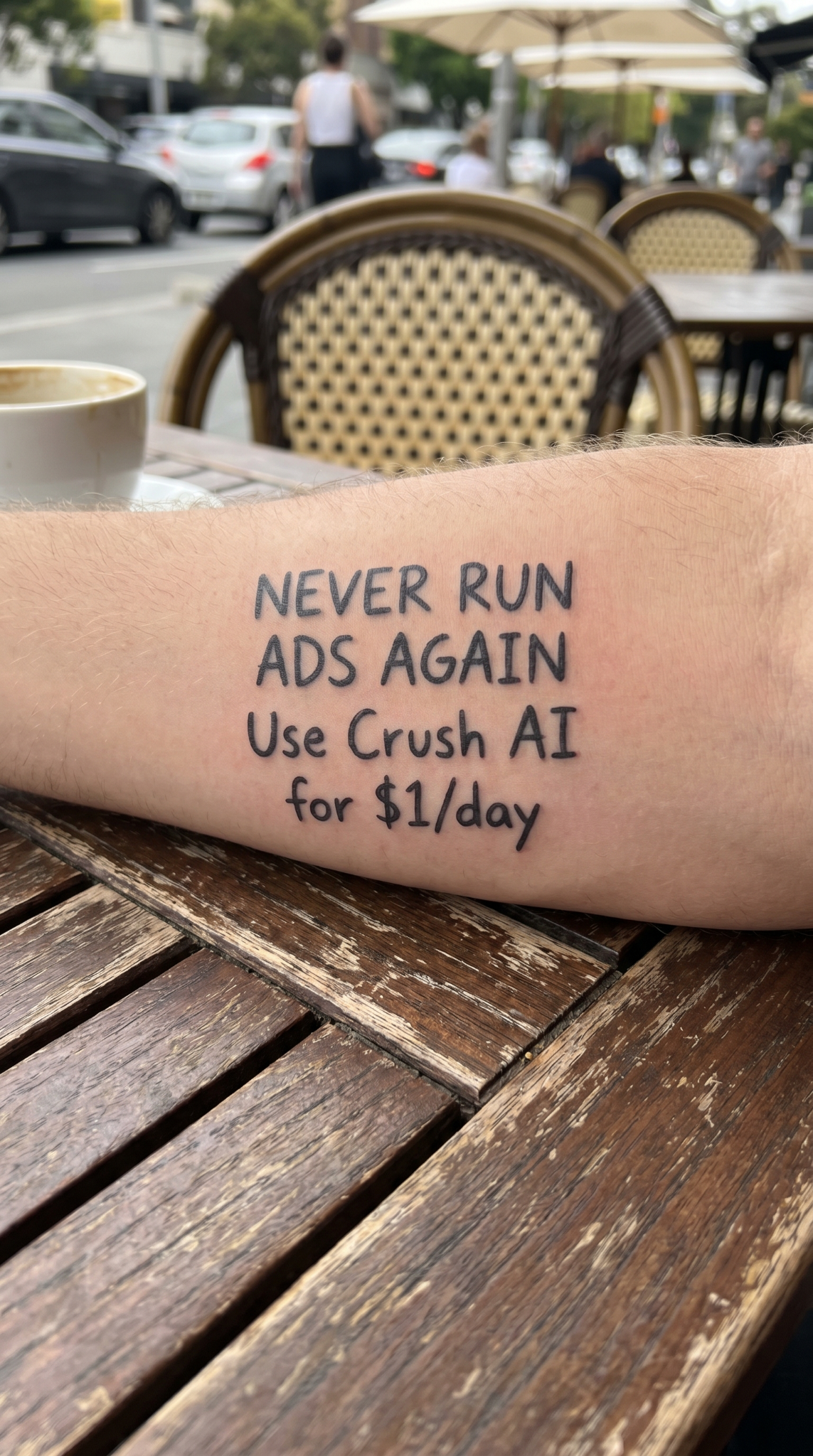 trycrush.ai Facebook ad