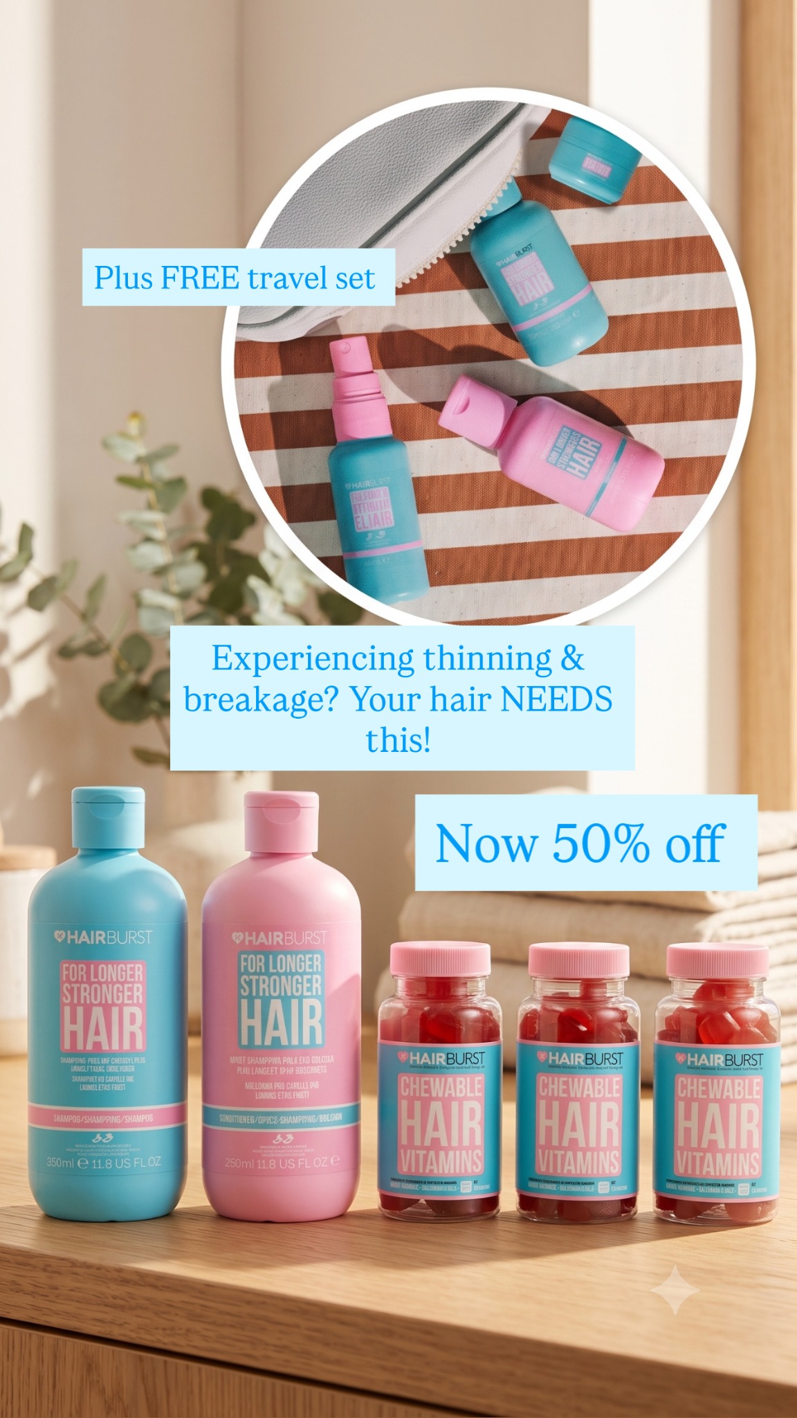 Hairburst Facebook ad
