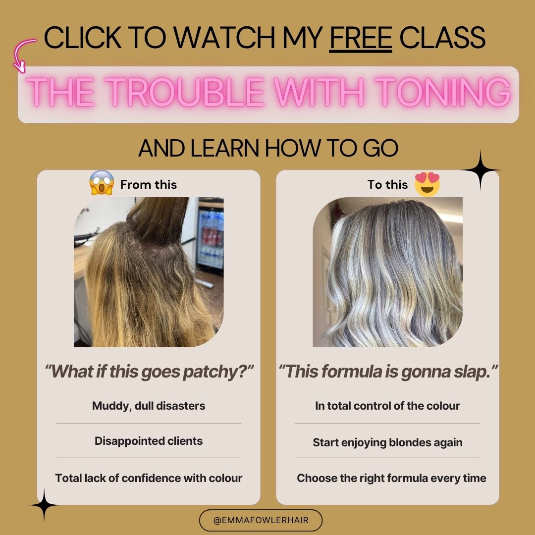 Emma Fowler Hair and Education Facebook ad: I used to pretend I was confident with…