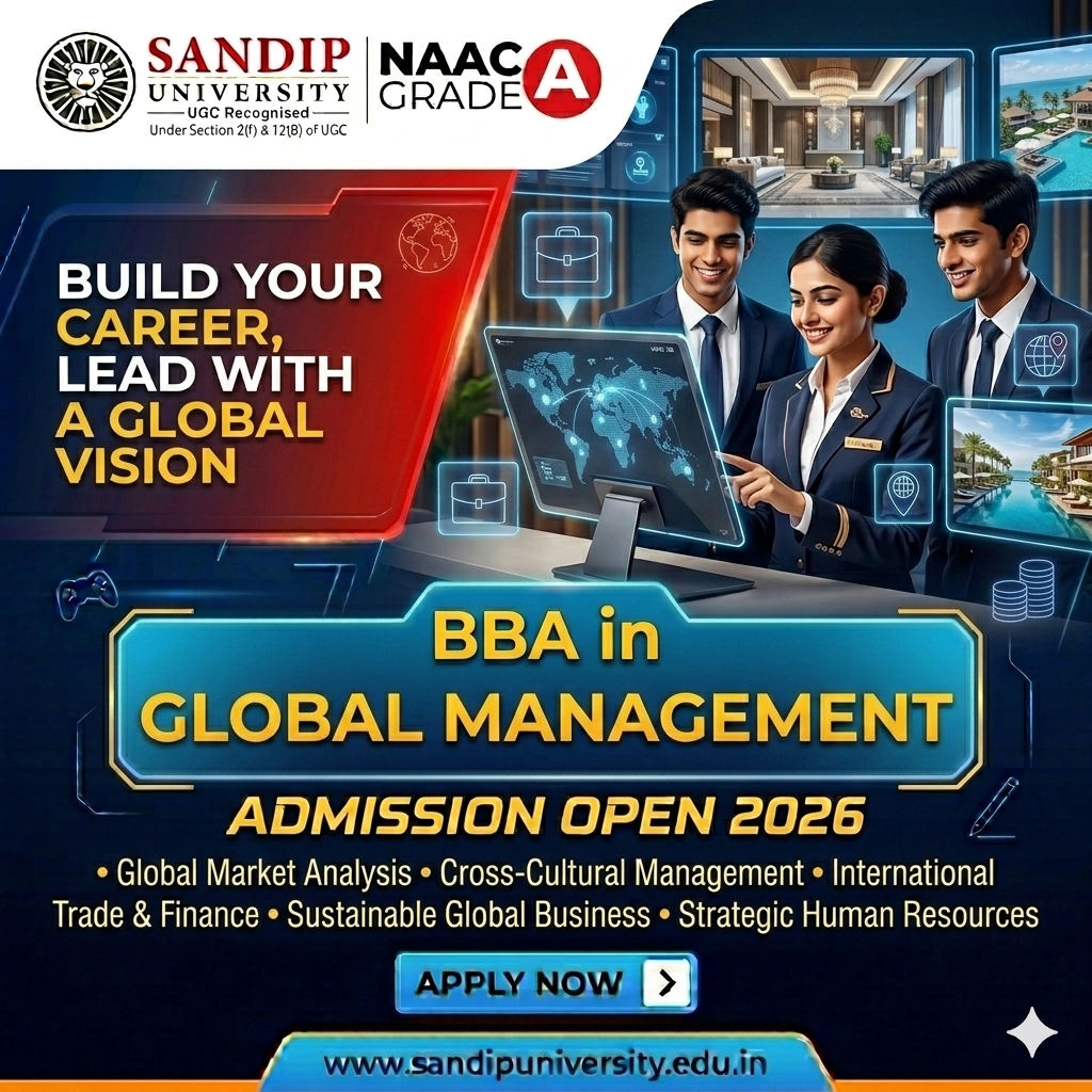 Sandip University Facebook ad: Chat with us