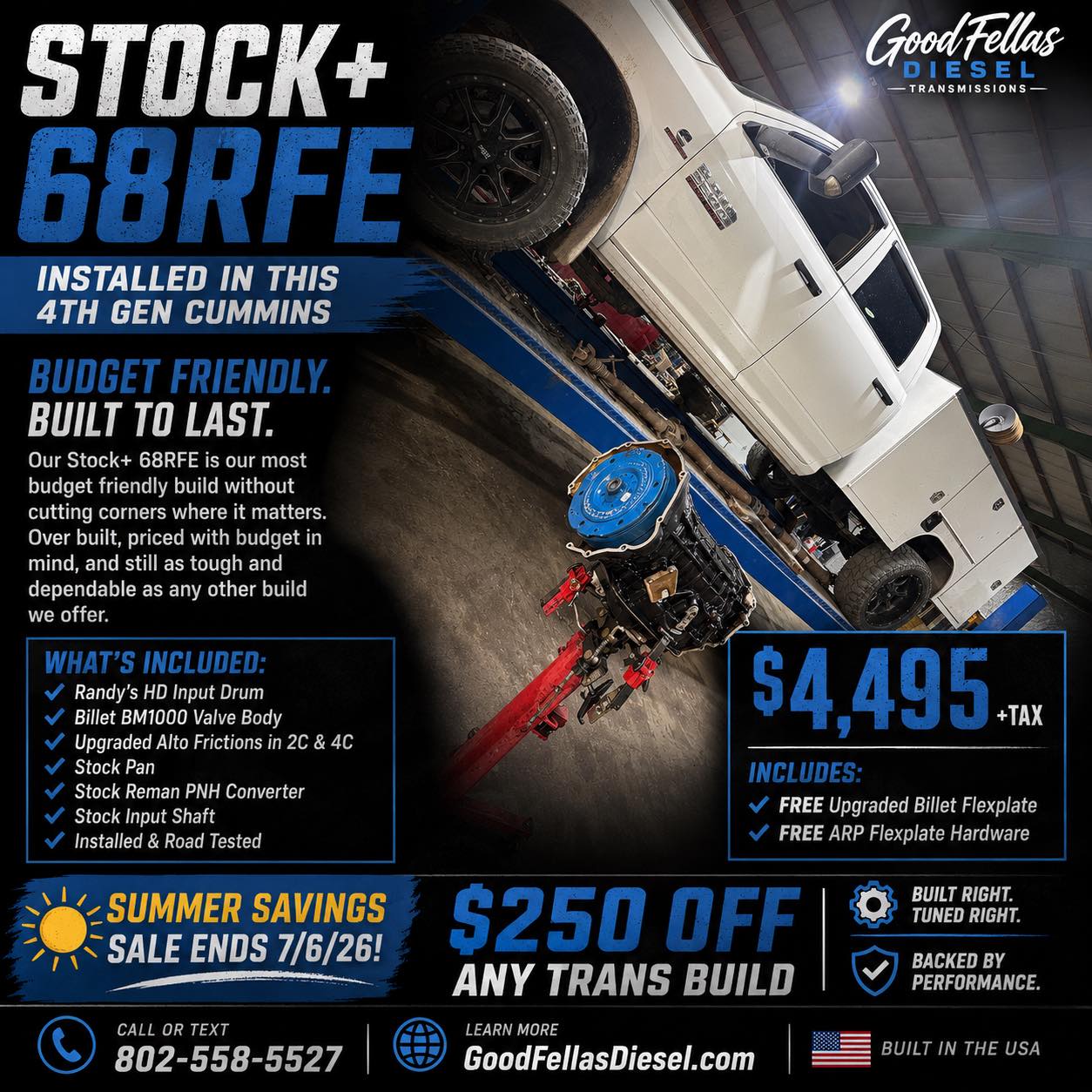 Goodfellas Diesel Facebook ad: Looking for a dependable 68RFE without breaking the…