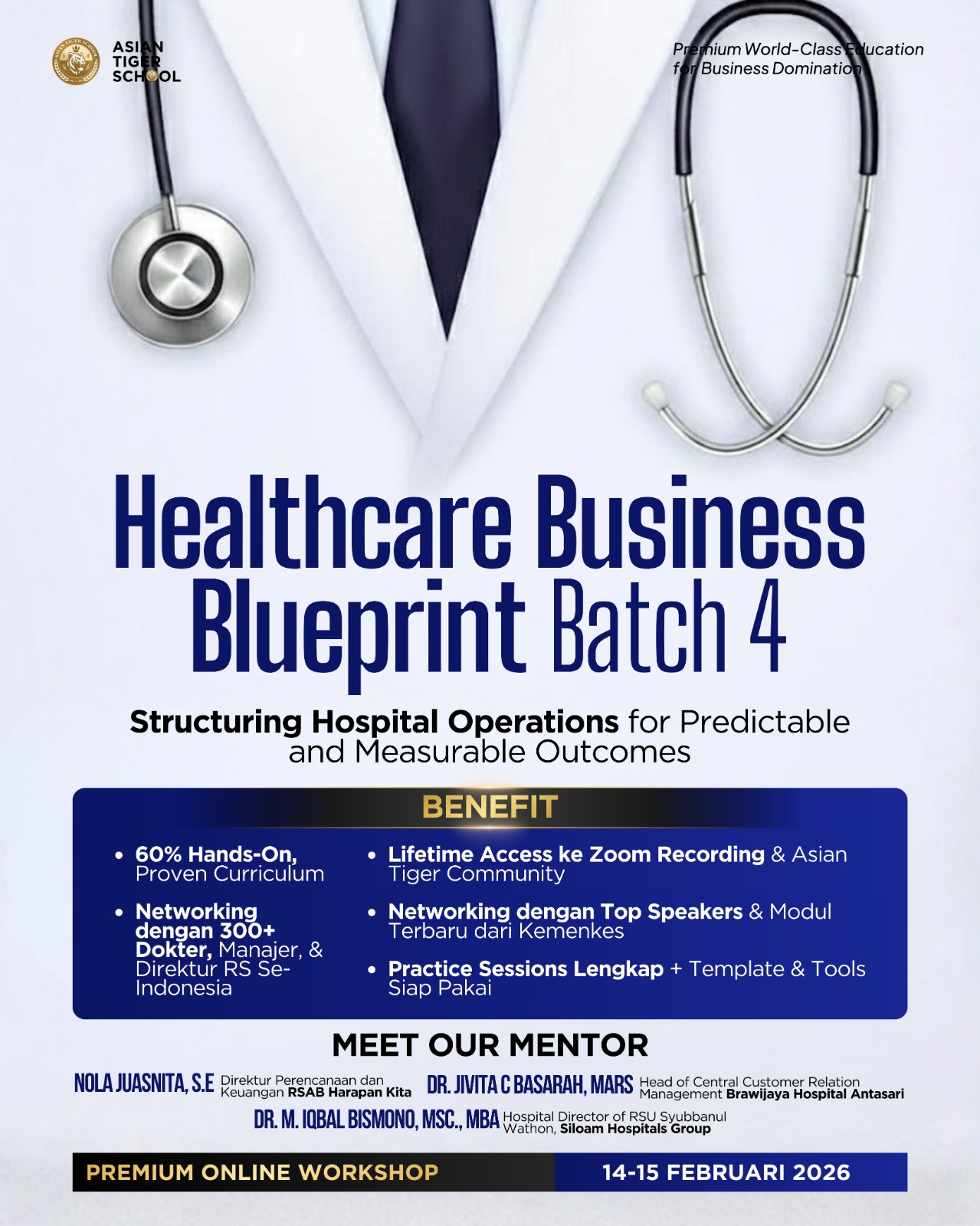 Asian Tiger School Facebook ad: Pelajari Sekarang di Healthcare Blueprint