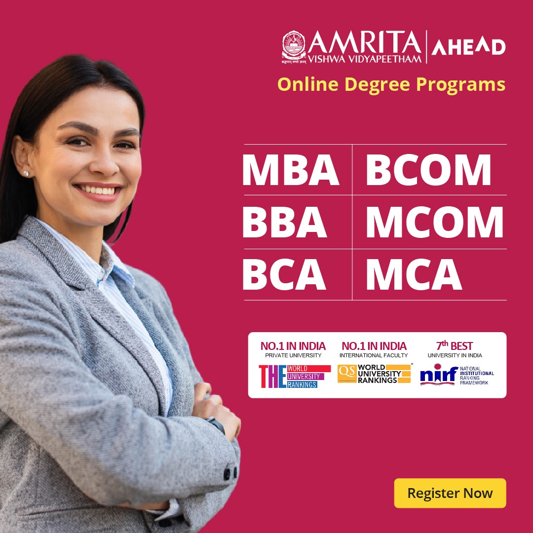 Amrita Ahead Online Courses Facebook ad