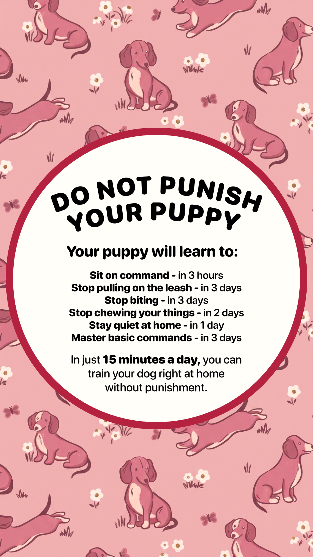 Dog Training & Tips Facebook ad