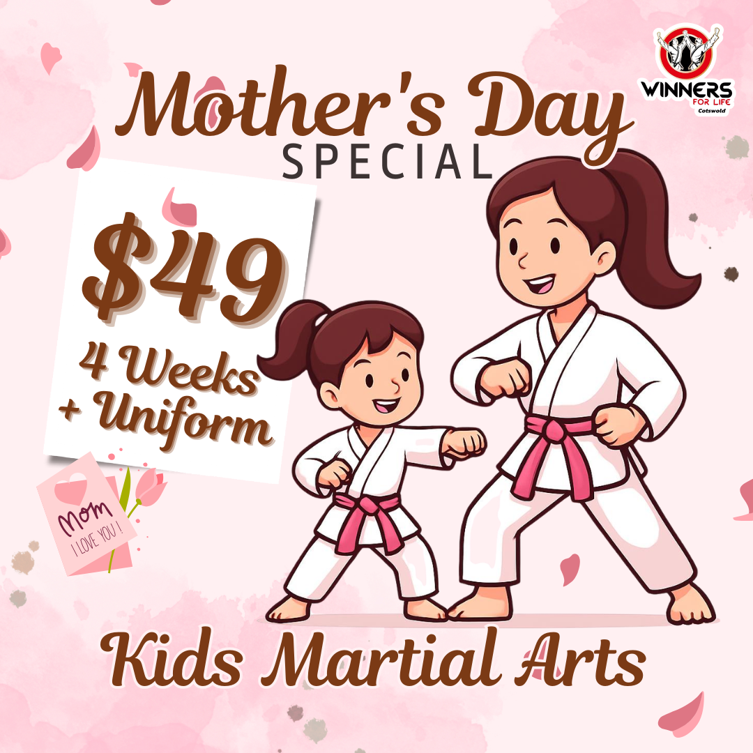 Winners for Life Cotswold Facebook ad: Kids Martial Arts: $49 Special + Uniform