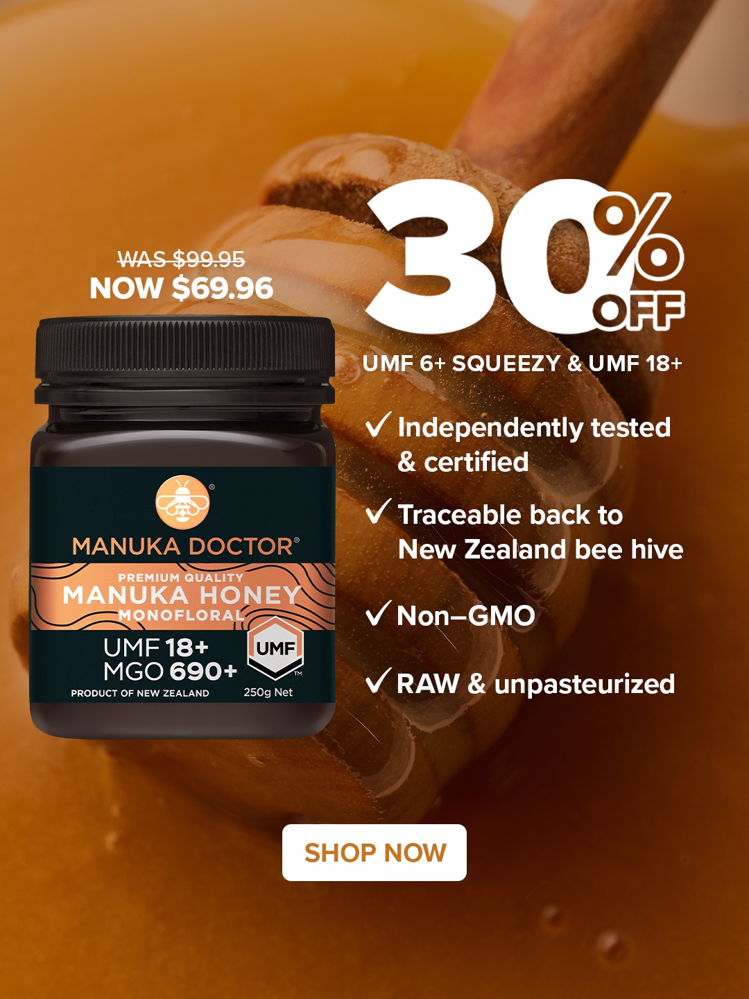 Manuka Doctor New Zealand Facebook ad