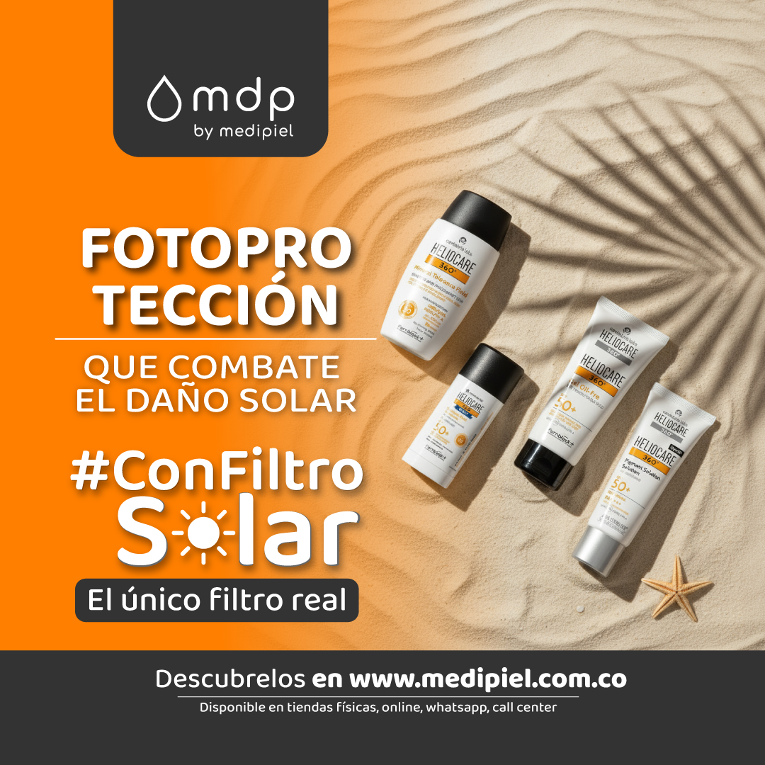 Medipiel Facebook ad: Tu piel necesita protección Heliocare.