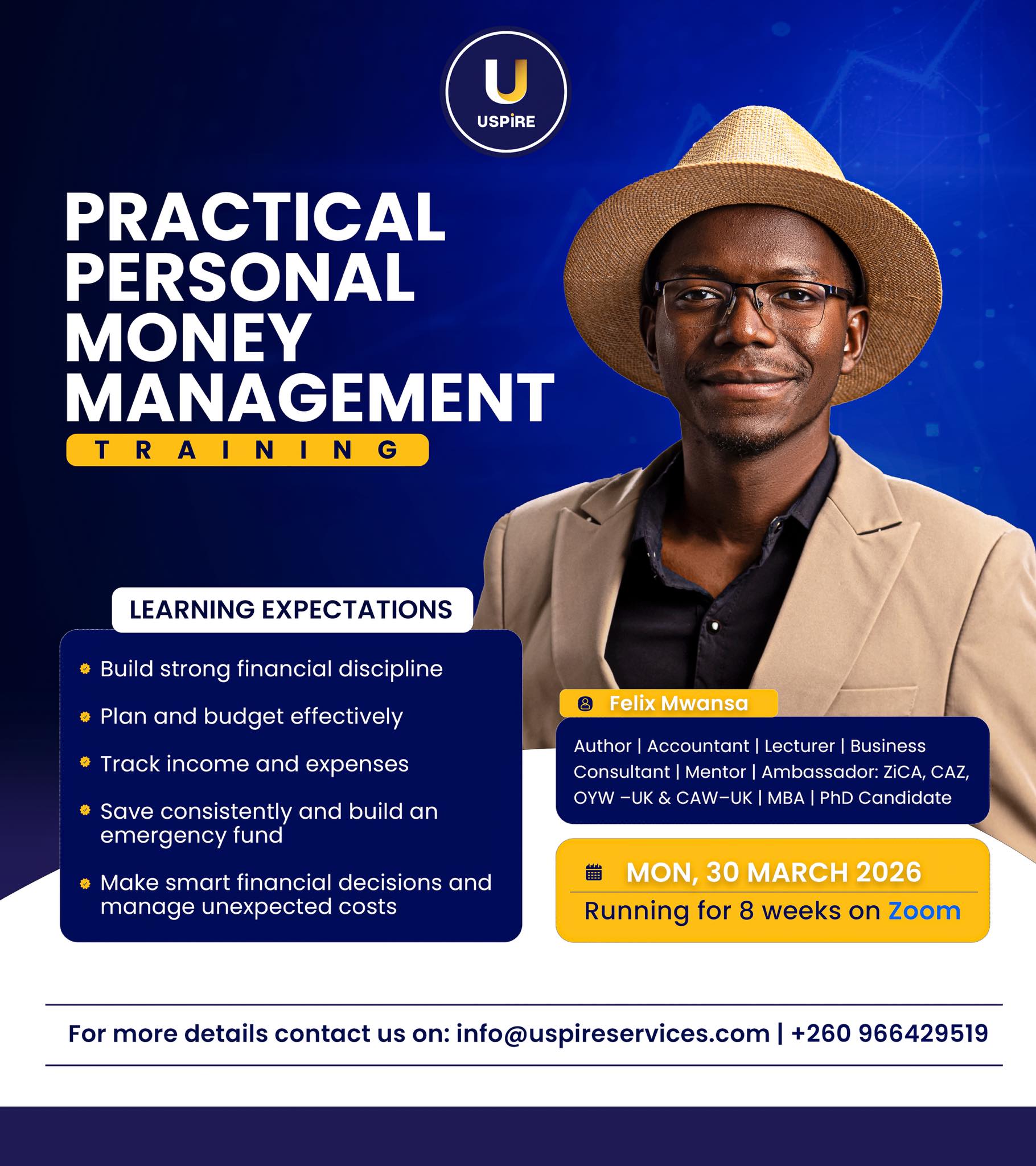 Felix Mwansa Facebook ad