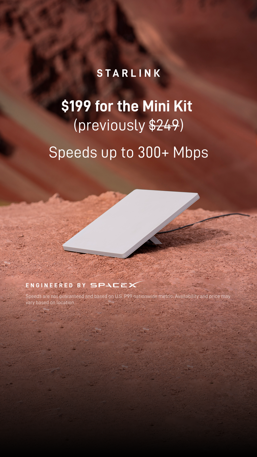 Starlink Facebook ad