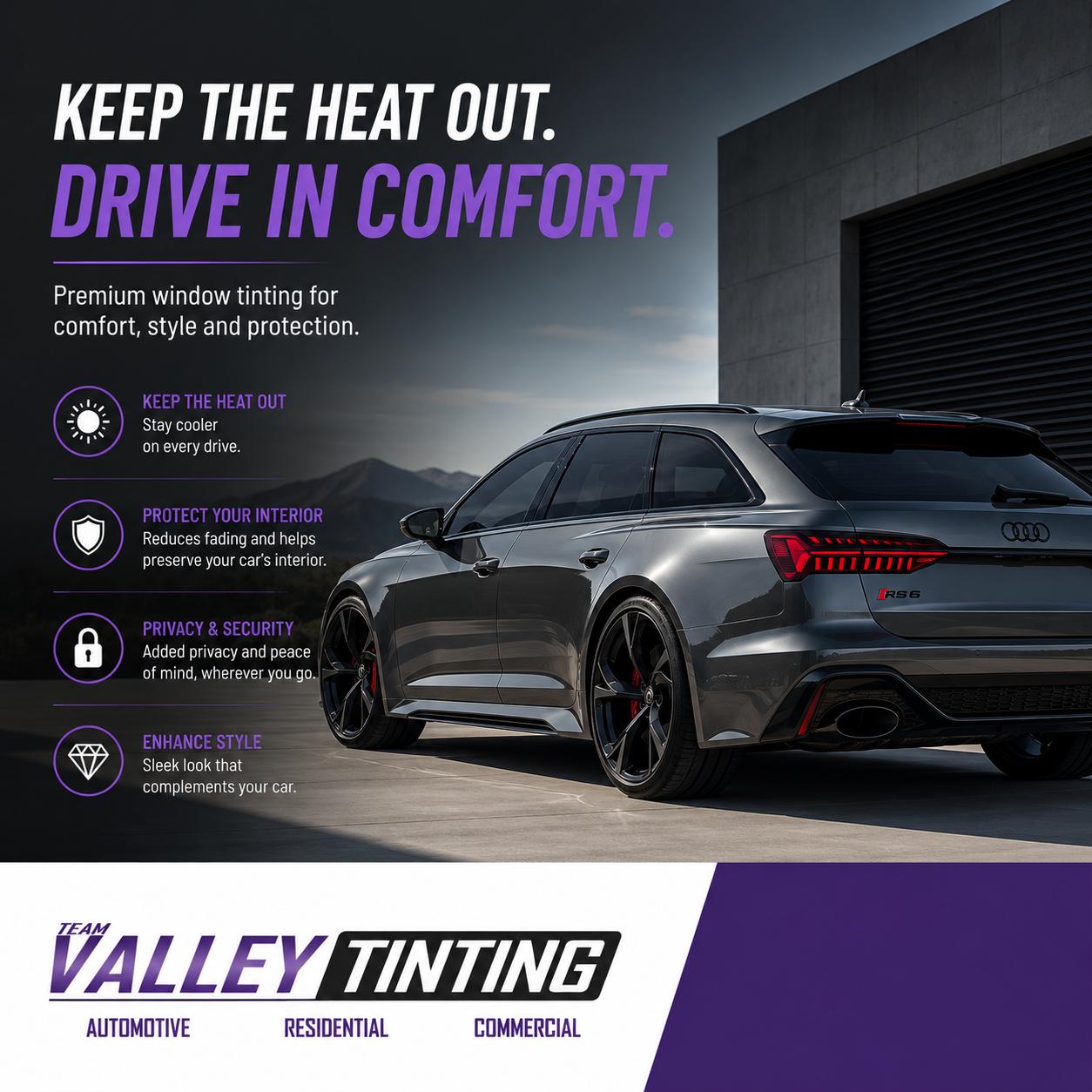 Team Valley Tinting Facebook ad
