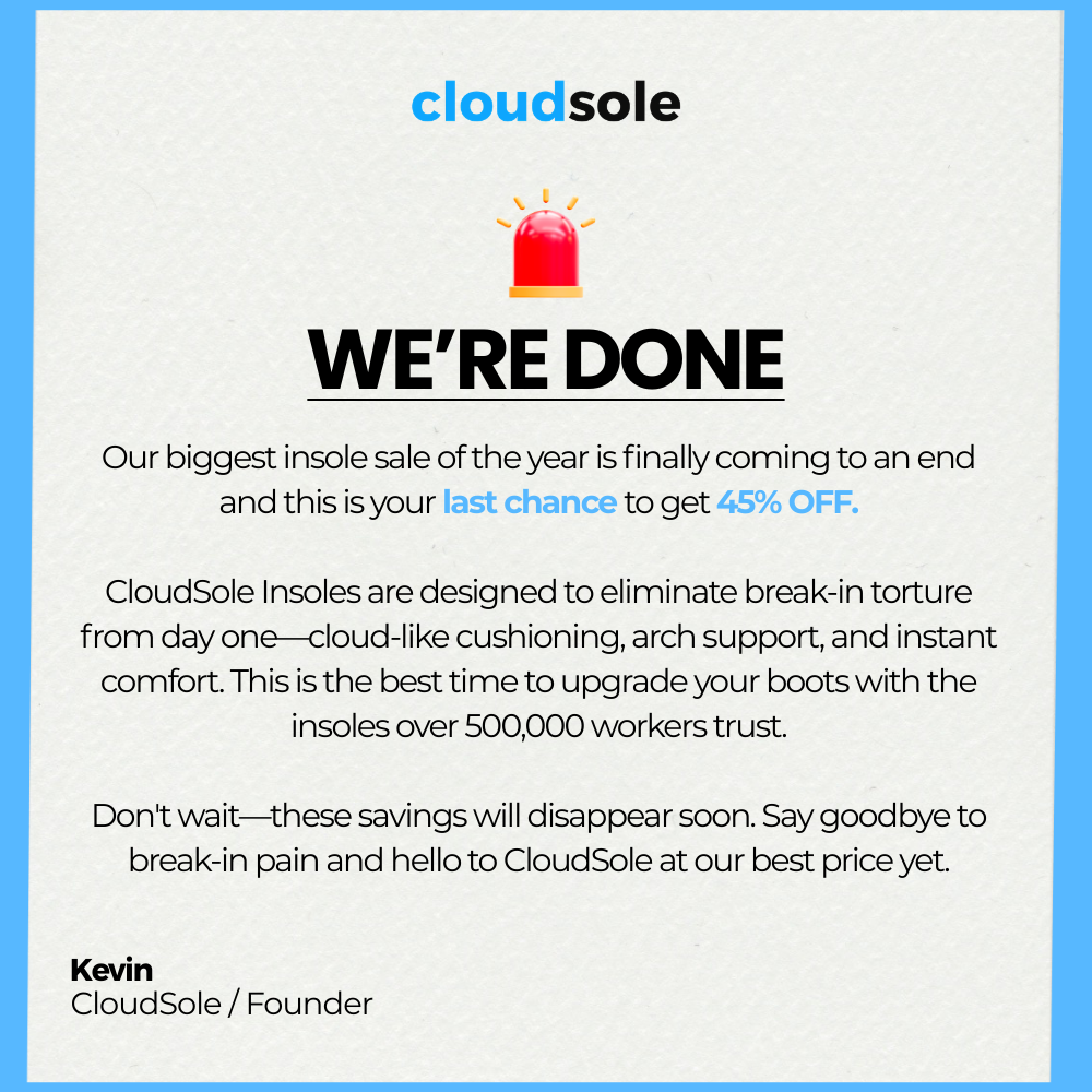 CloudSole Facebook ad