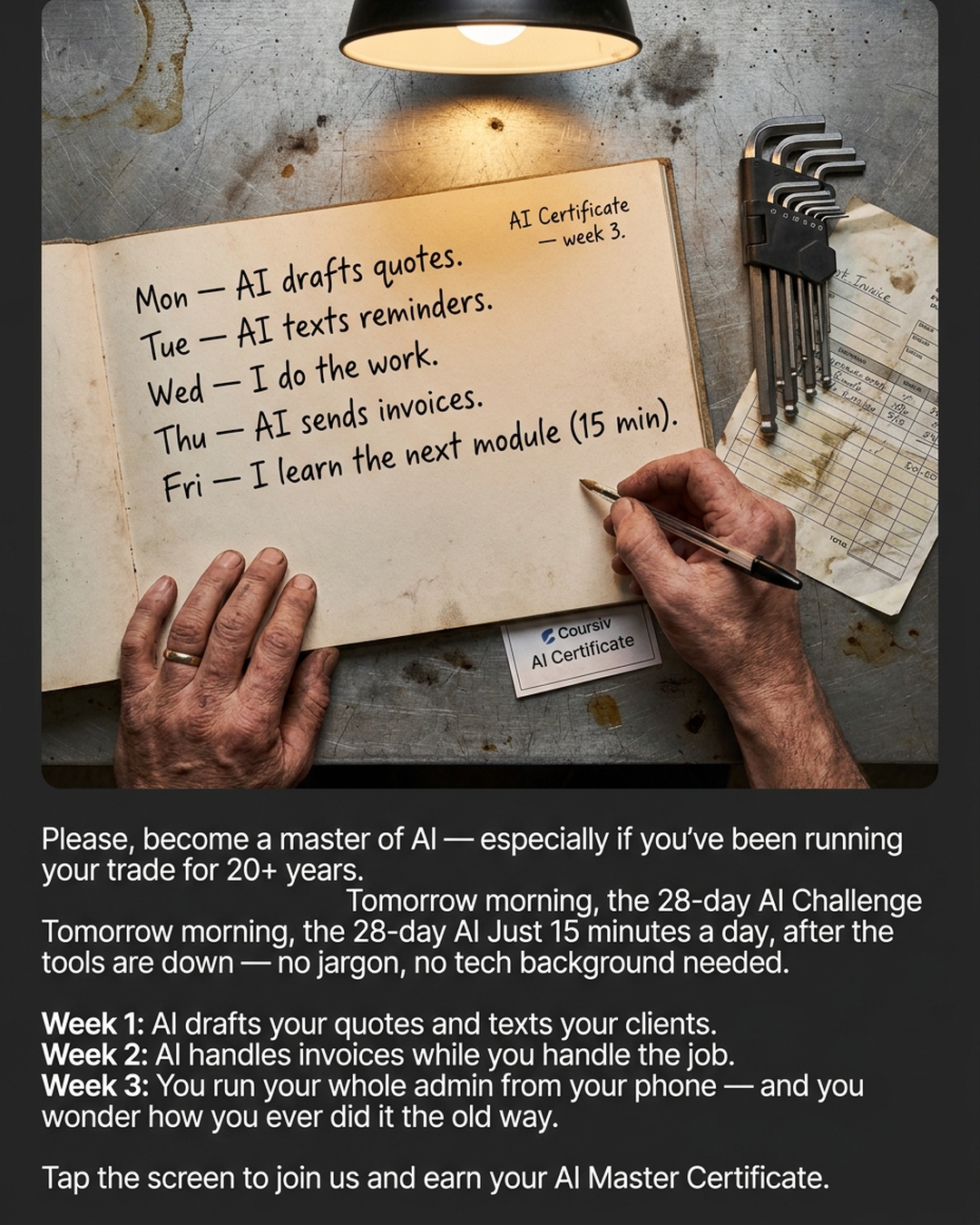 AI Simplified Facebook ad