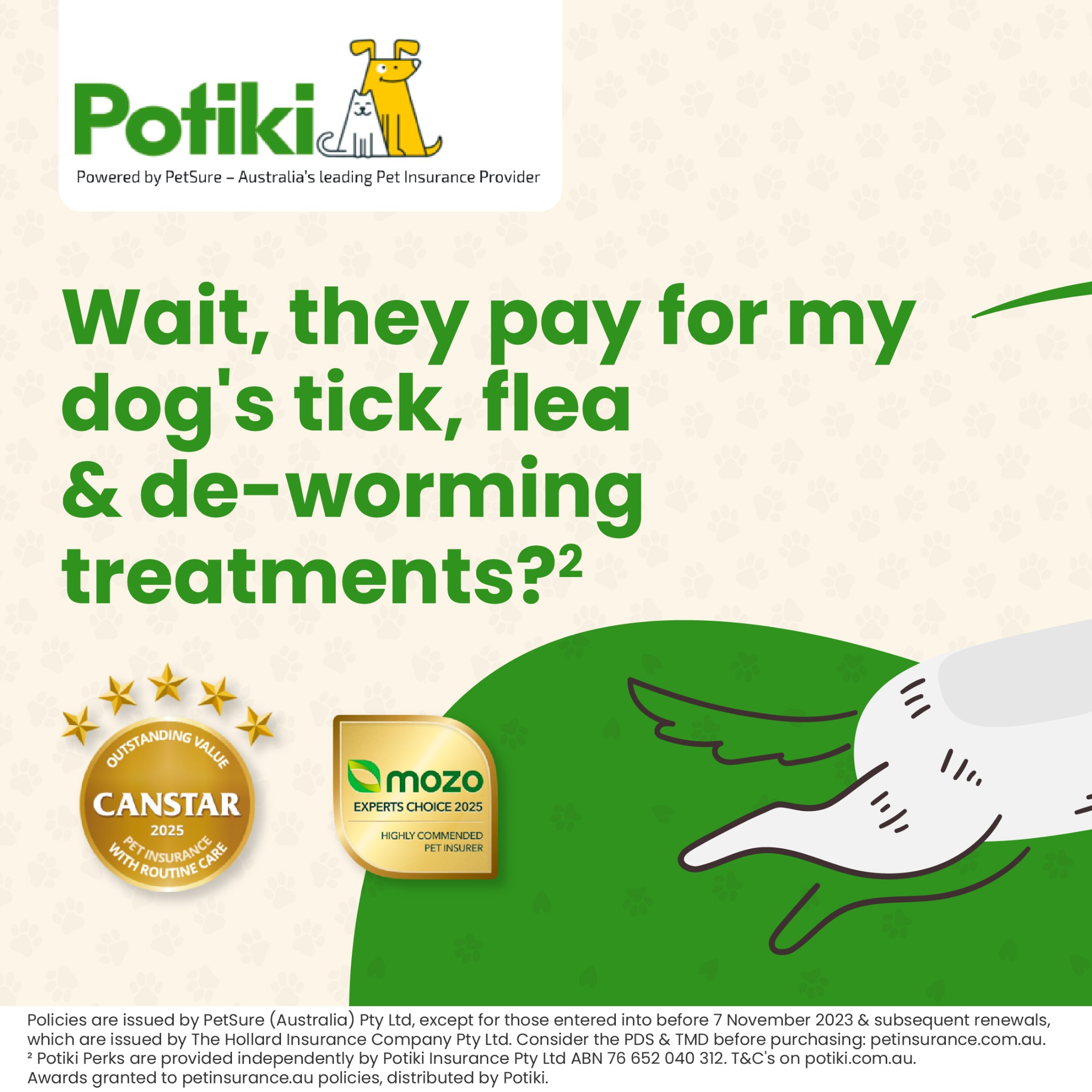 Potiki Facebook ad: Pet Insurance Australia | Dog Insurance | Cat Insurance |…