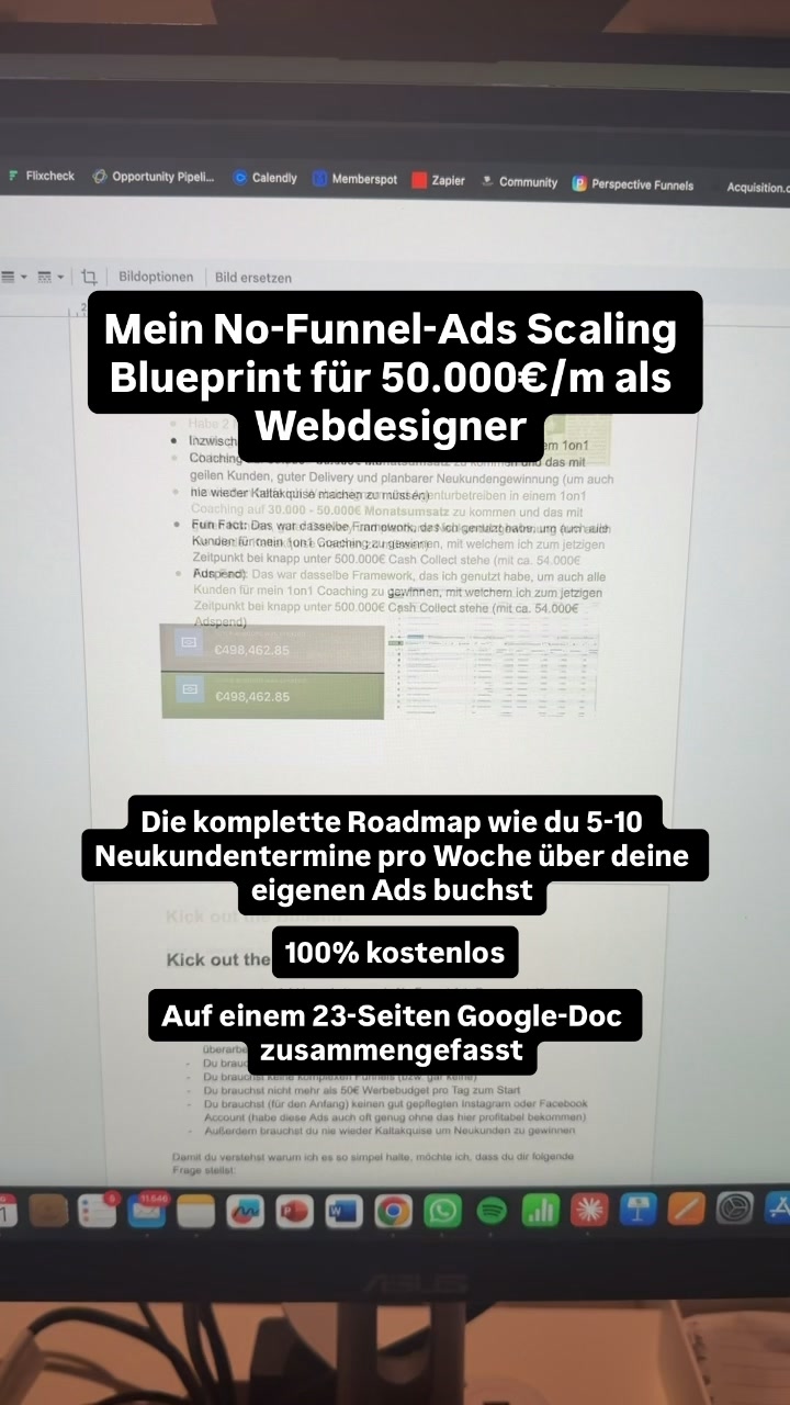 Marc Evers Marketing & Consulting Facebook ad: No-Funnel-Ads Scaling Blueprint [23 Seiten Google-Doc]