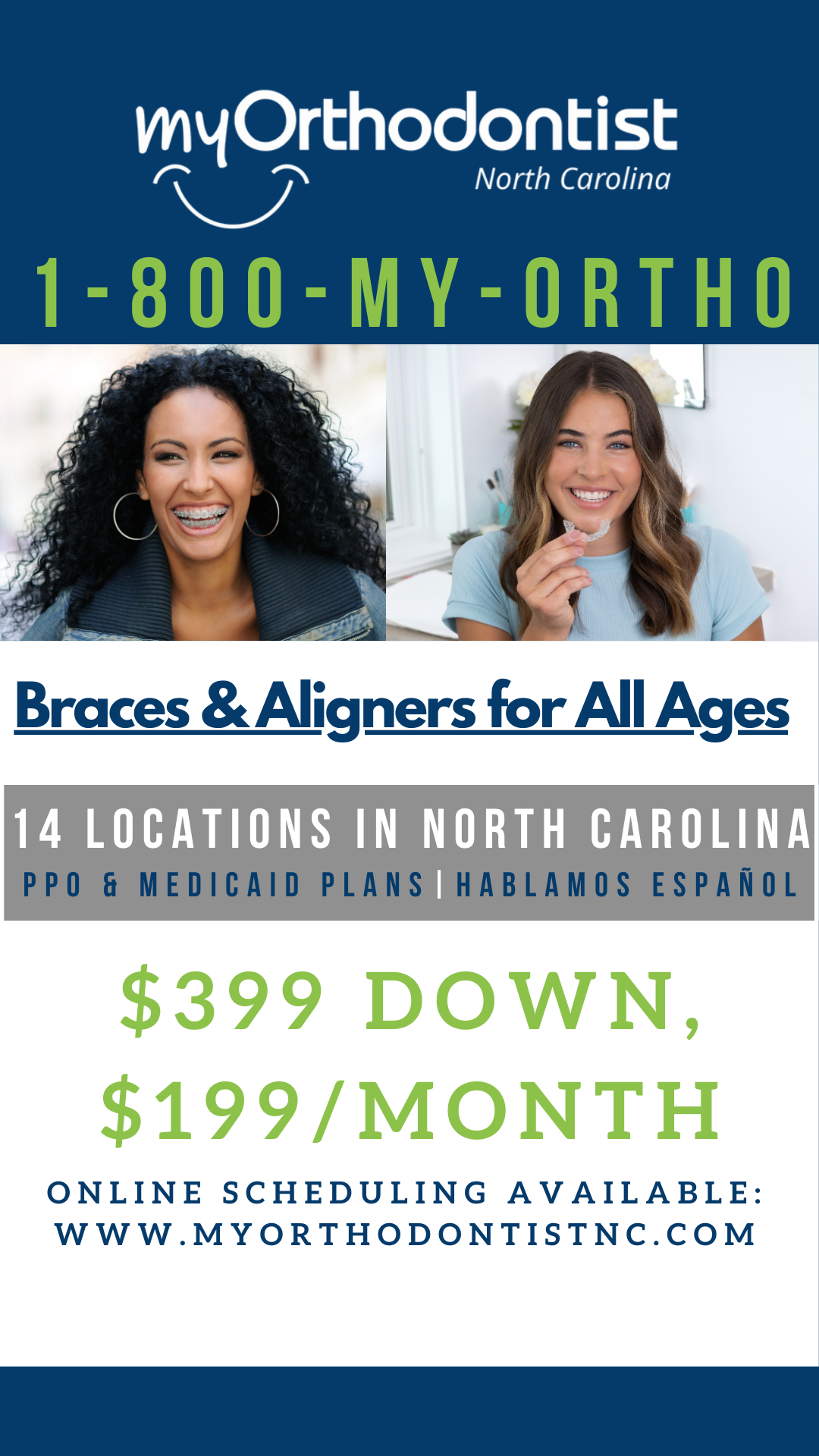 MyOrthodontist NC Facebook ad