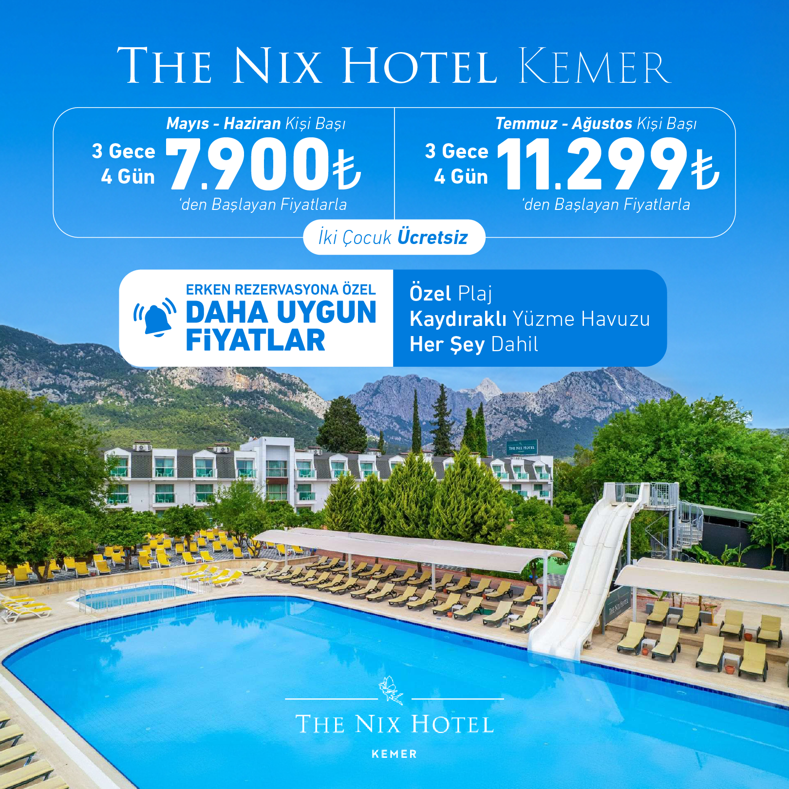 The Nix Hotel Kemer Facebook ad: The Nix Hotel Kemer'den Erken Rezervasyona Özel Daha…