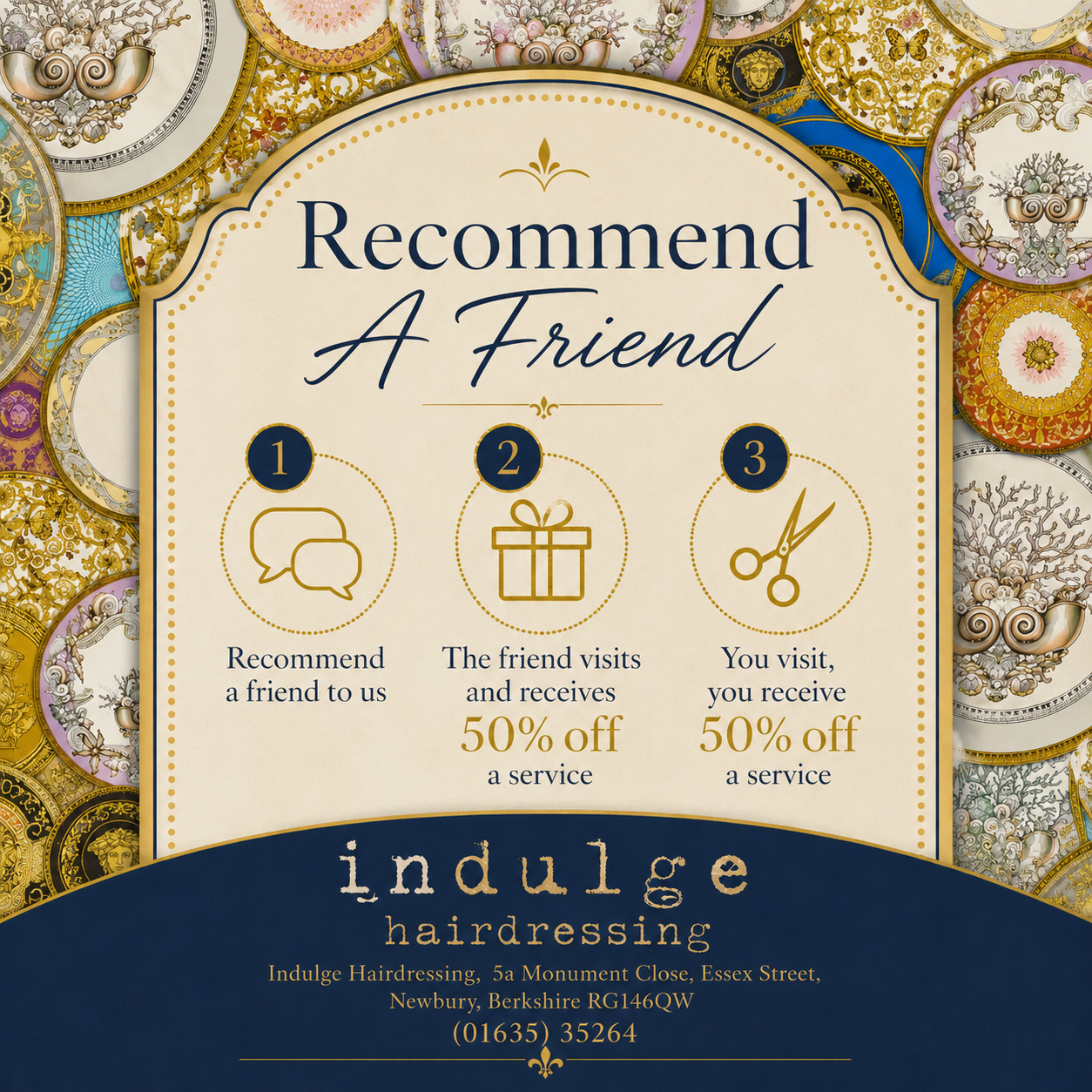 Indulge Hairdressing - Newbury Facebook ad