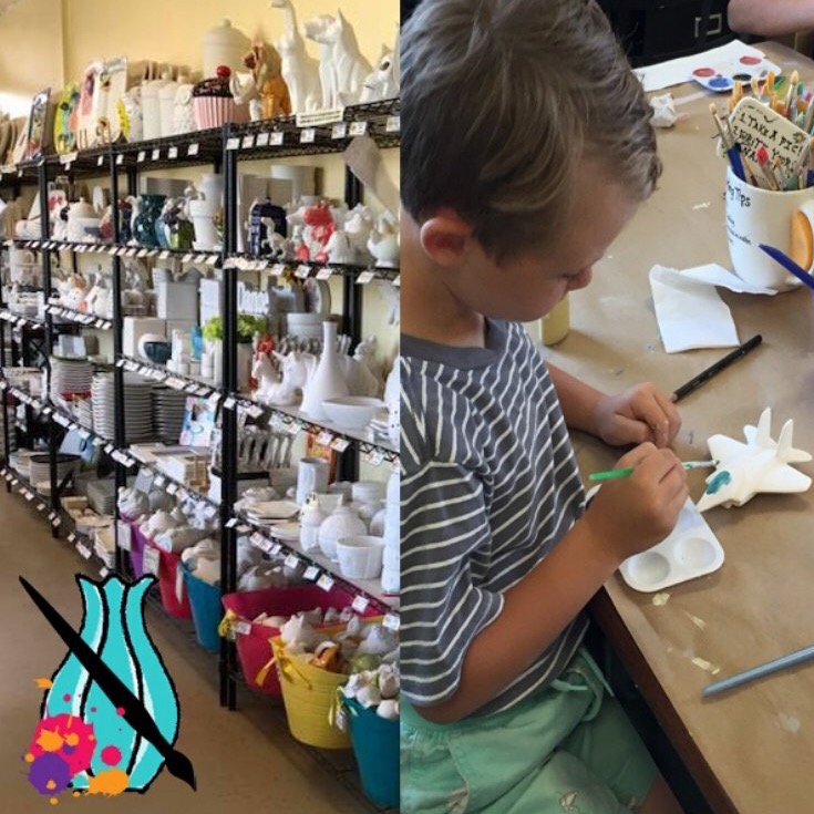Pottery Piazza Facebook ad: A Paint Your Own Pottery and Mosaic Studio…