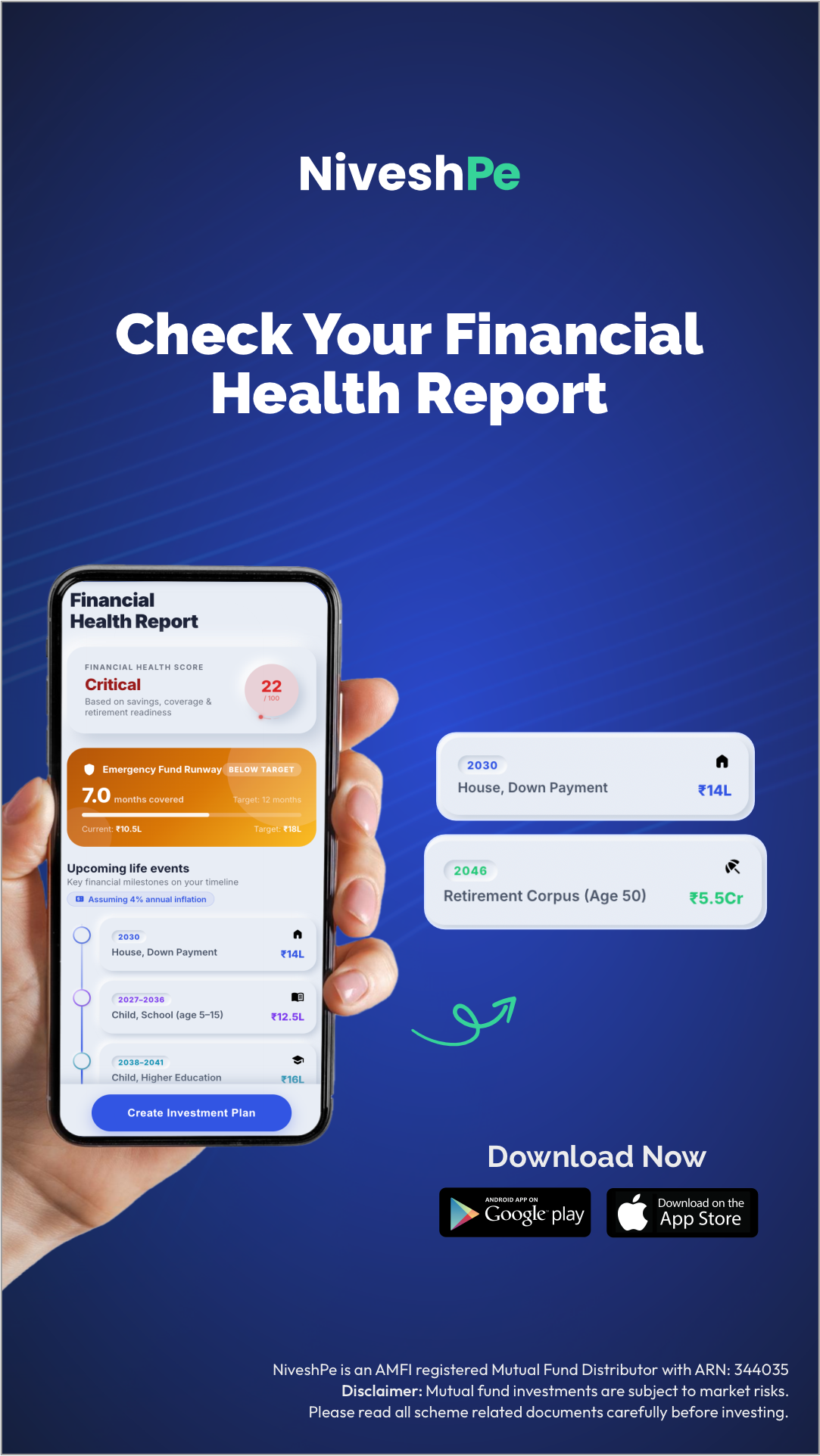NiveshPe Facebook ad from May 16, 2026