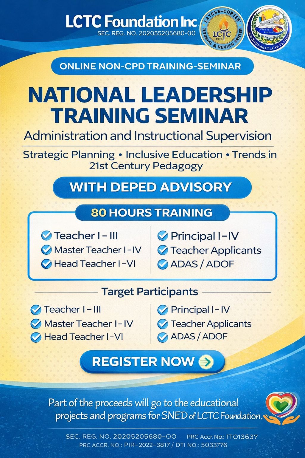 Layese Cortes' Training Center - LCTC Facebook ad: EXPANDED CAREER PROGRESSION