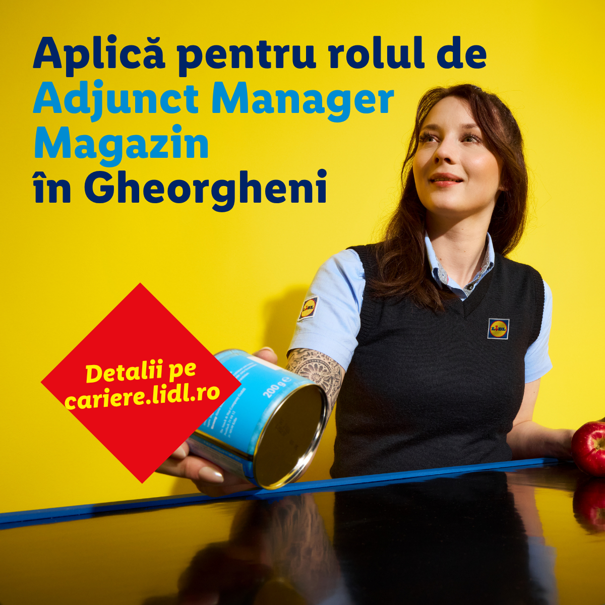 Lidl Romania Facebook ad: Căutăm noi colegi în magazinul nostru din Gheorgheni!
