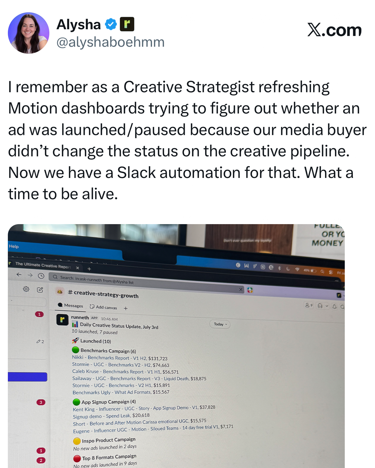 Motion Facebook ad