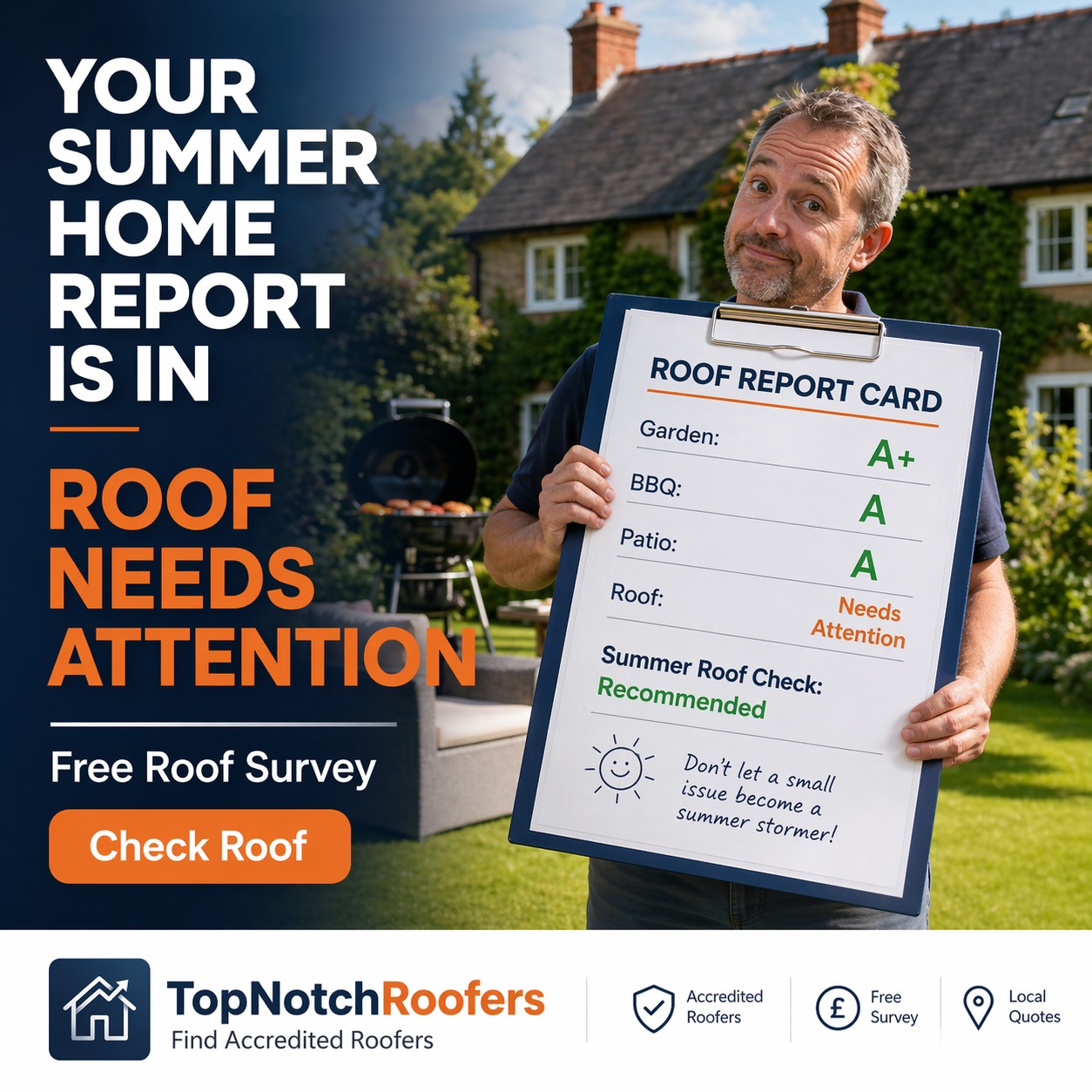 TopNotch Roofers Facebook ad