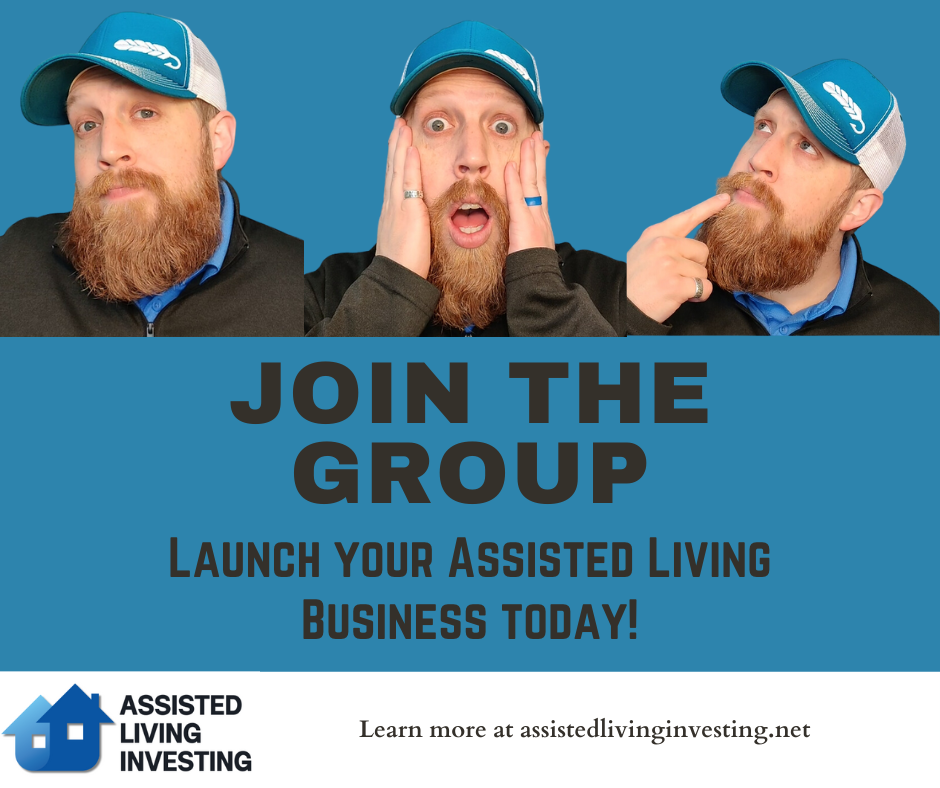 Assisted Living Investing Facebook ad: Join the Free Group Now