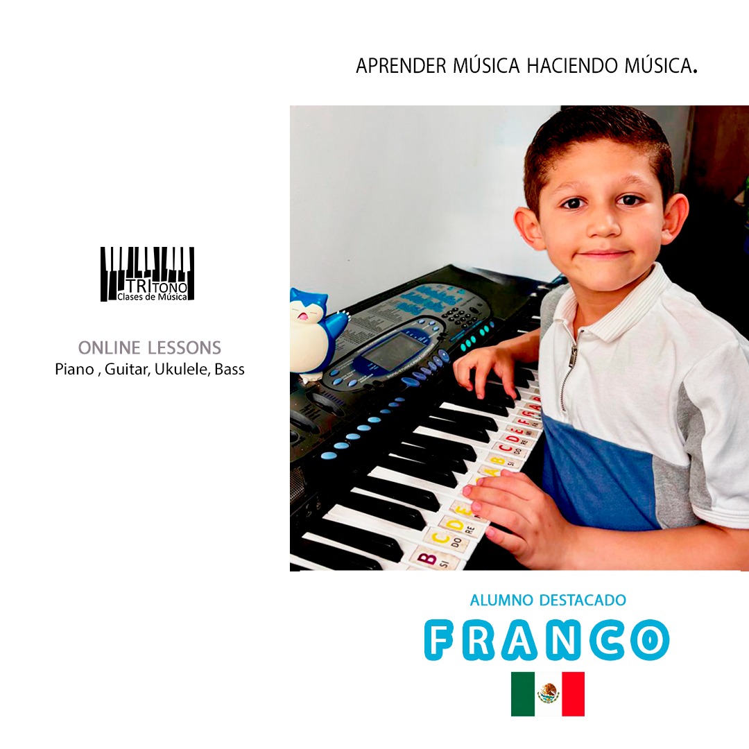 Tritono Clases de Música Facebook ad: Detrás de cada canción que un alumno logra…