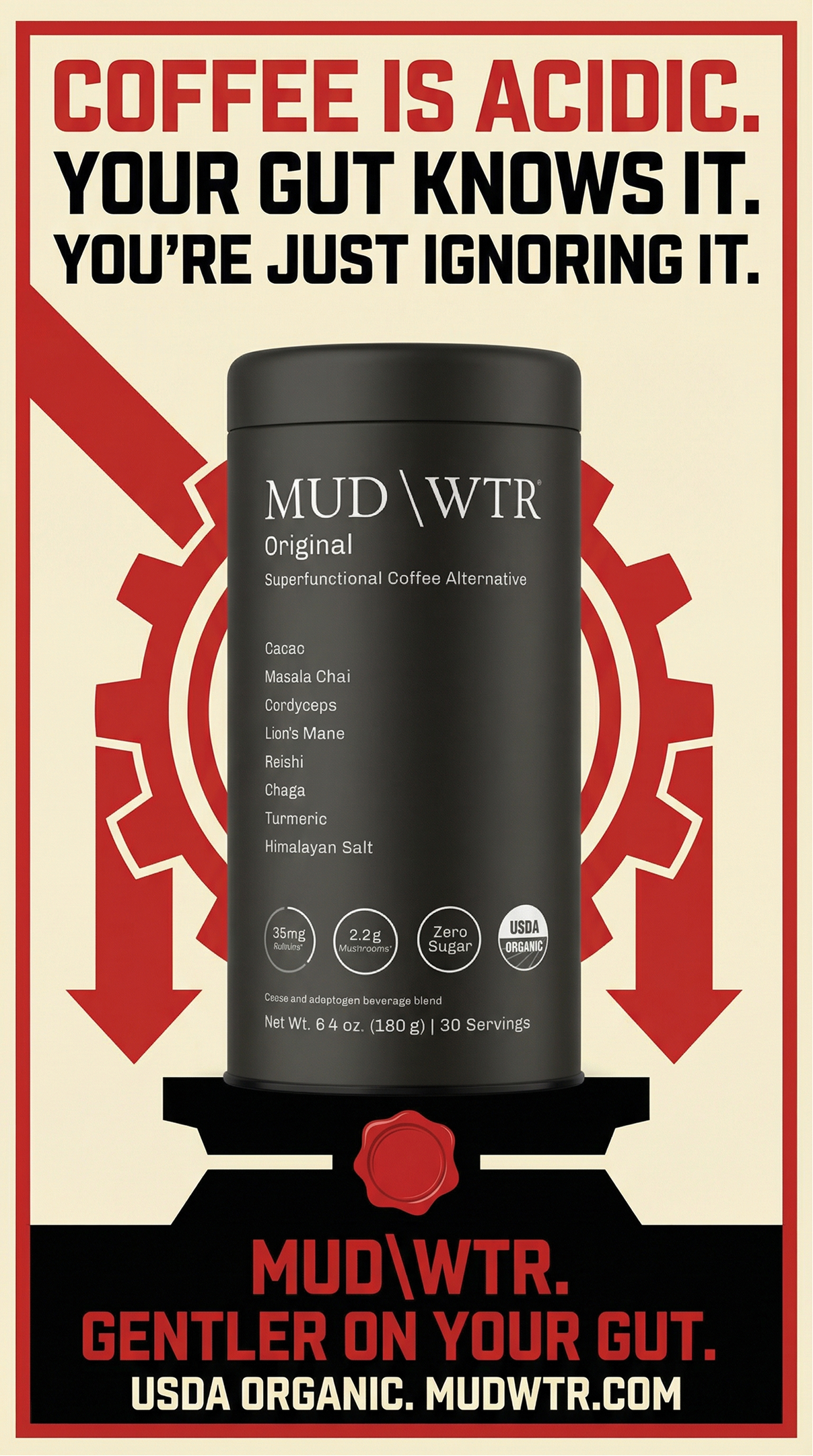 MUD\WTR Facebook ad