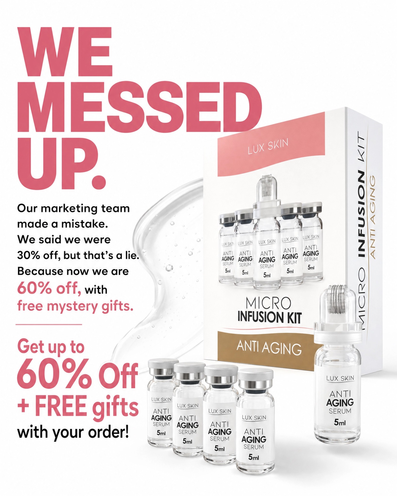 LUX SKIN Facebook ad